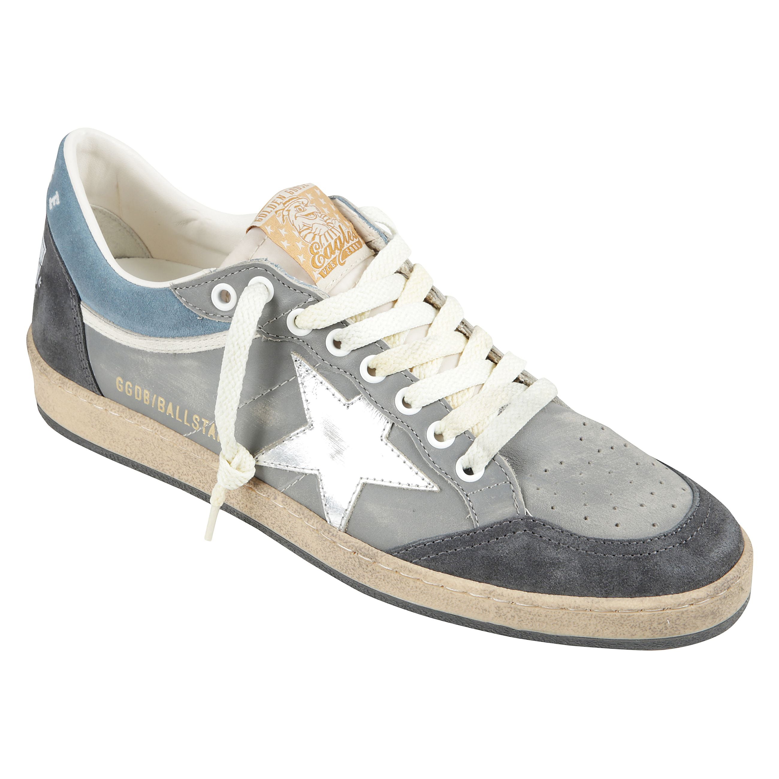 Sneakers ball star double in pelle scamosciata