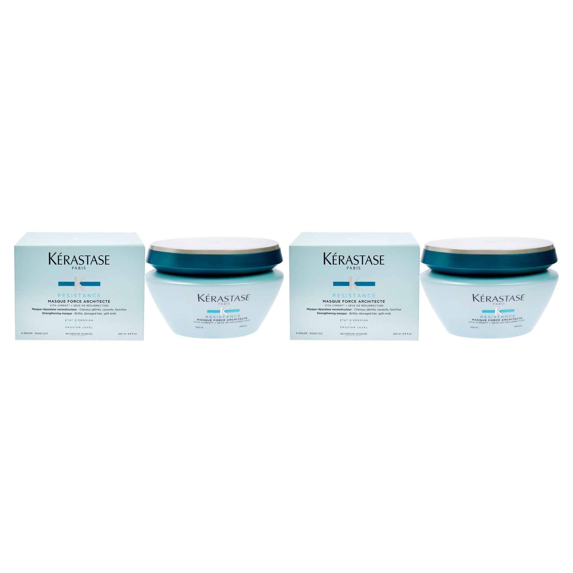 Resistance Masque Force Architecte Recontructing Masque by Kerastase for Unisex - 6.8 oz Mask - Pack of 2