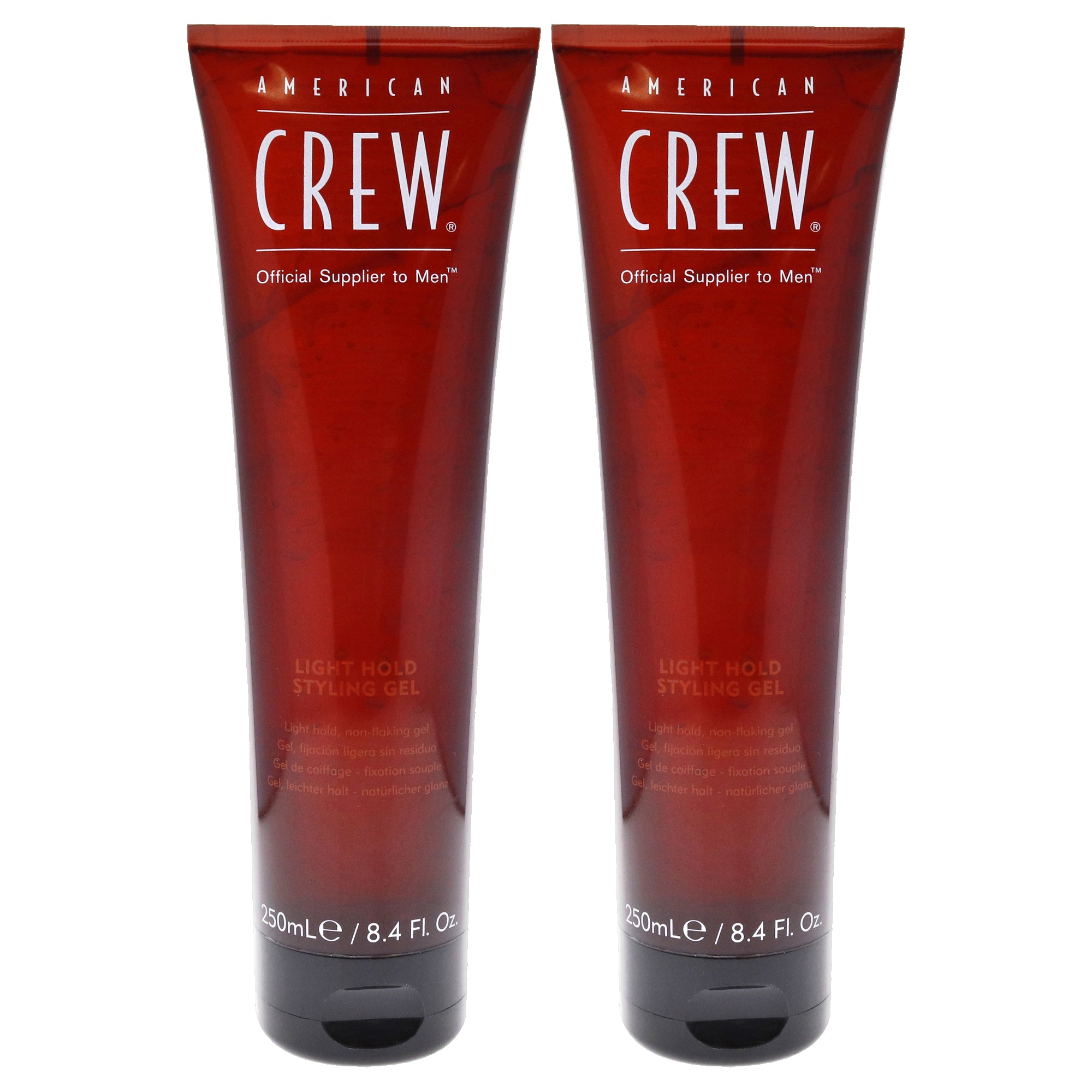 Light Hold Styling Gel by American Crew for Men - 8.4 Gel - Pack of 2
