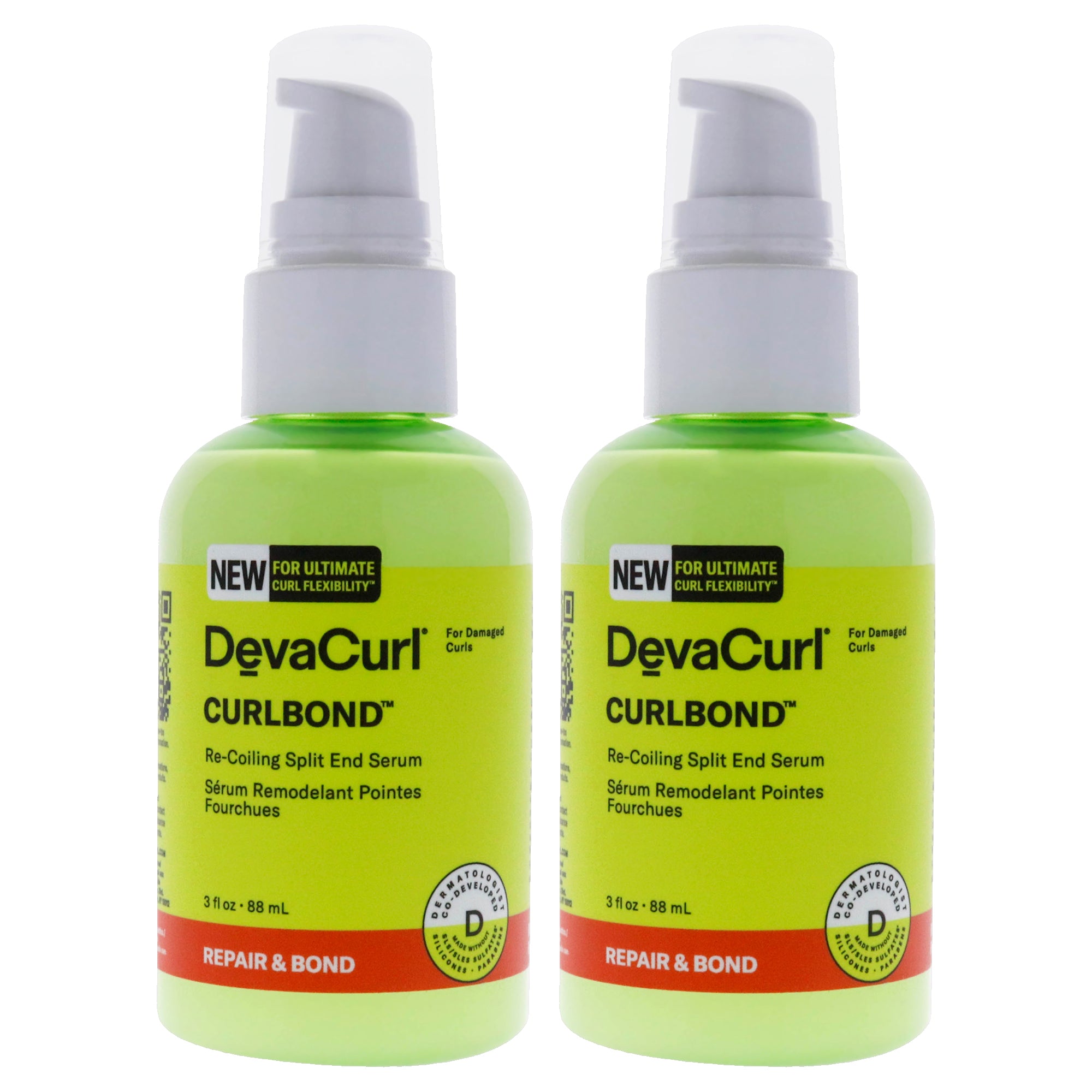 Curlbond Split and Serum by DevaCurl for Unisex - 3 Serum - Pack of 2