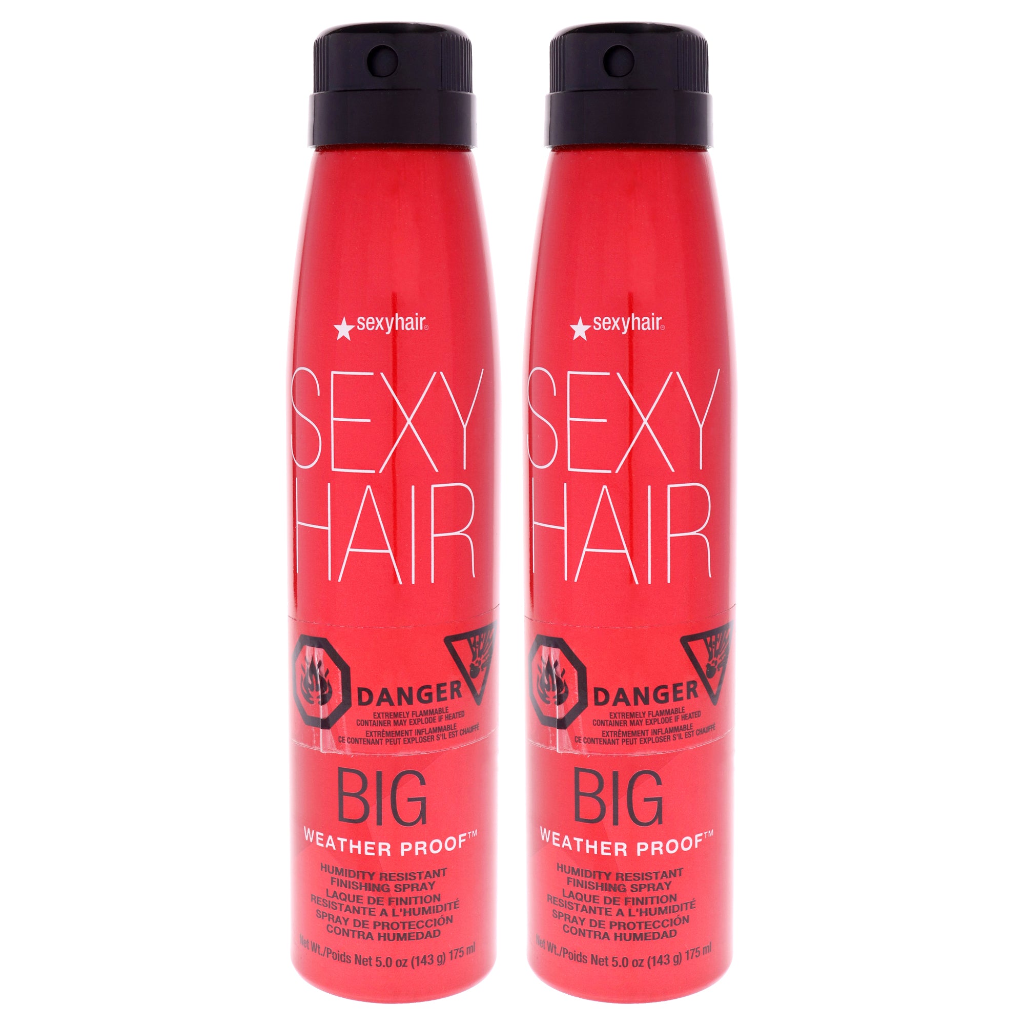 Big Sexy Hair Weather Proof Hairspray by Sexy Hair for Unisex - 5 Hair Spray - Pack of 2