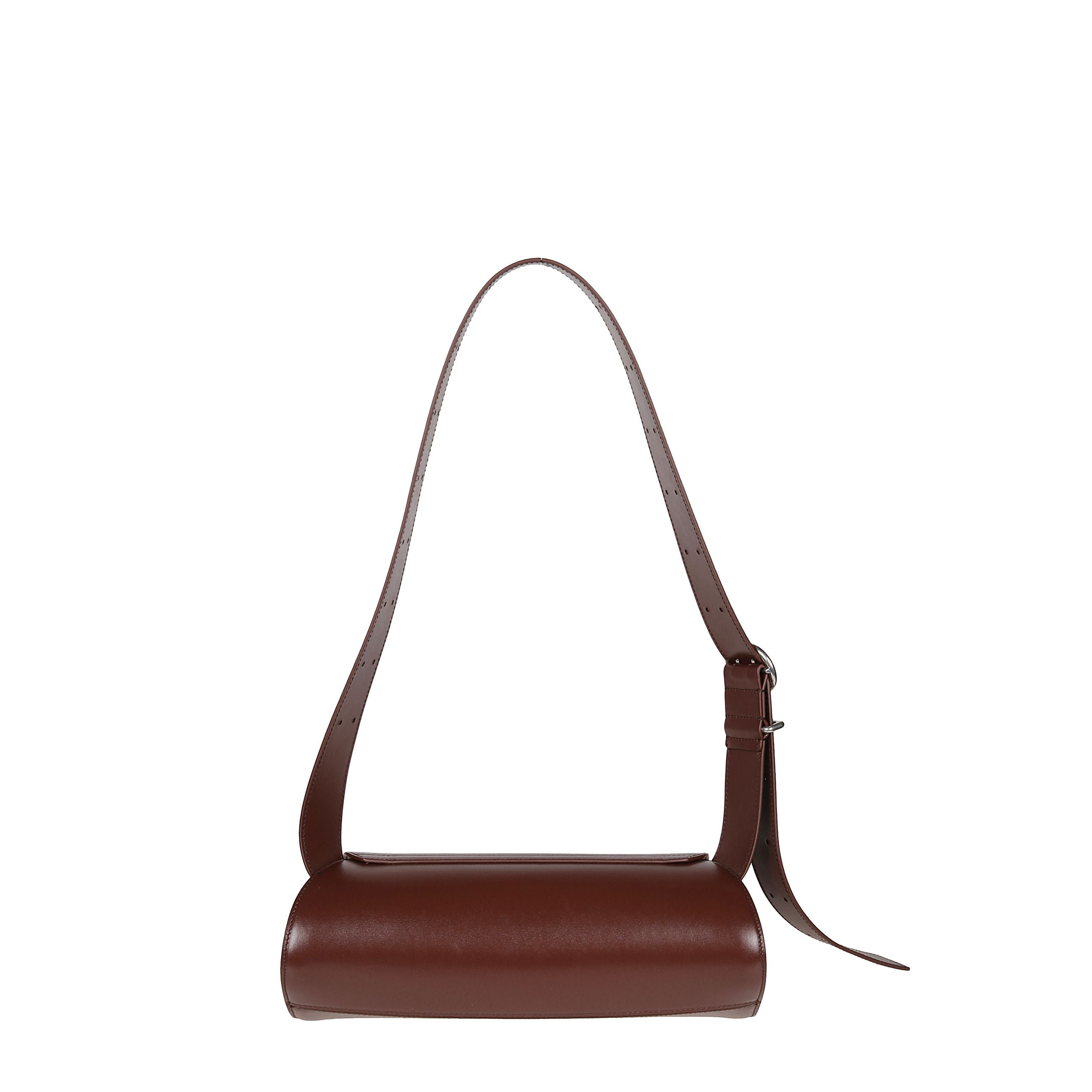 Borsa piccola cannolo in pelle