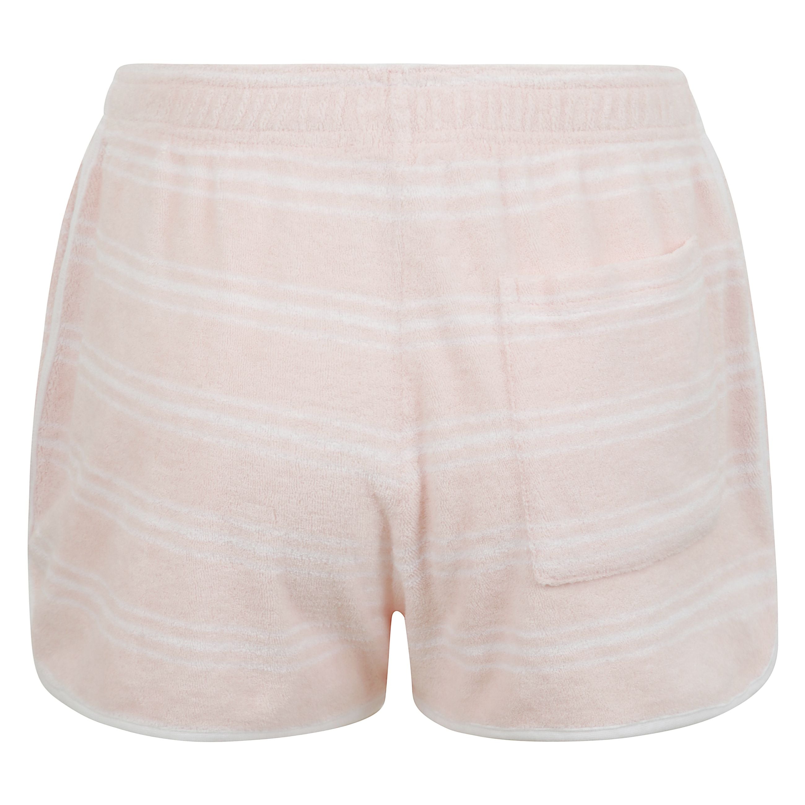 Shorts sporty & rich terry in cotone, con tasche laterali e una sul retro.