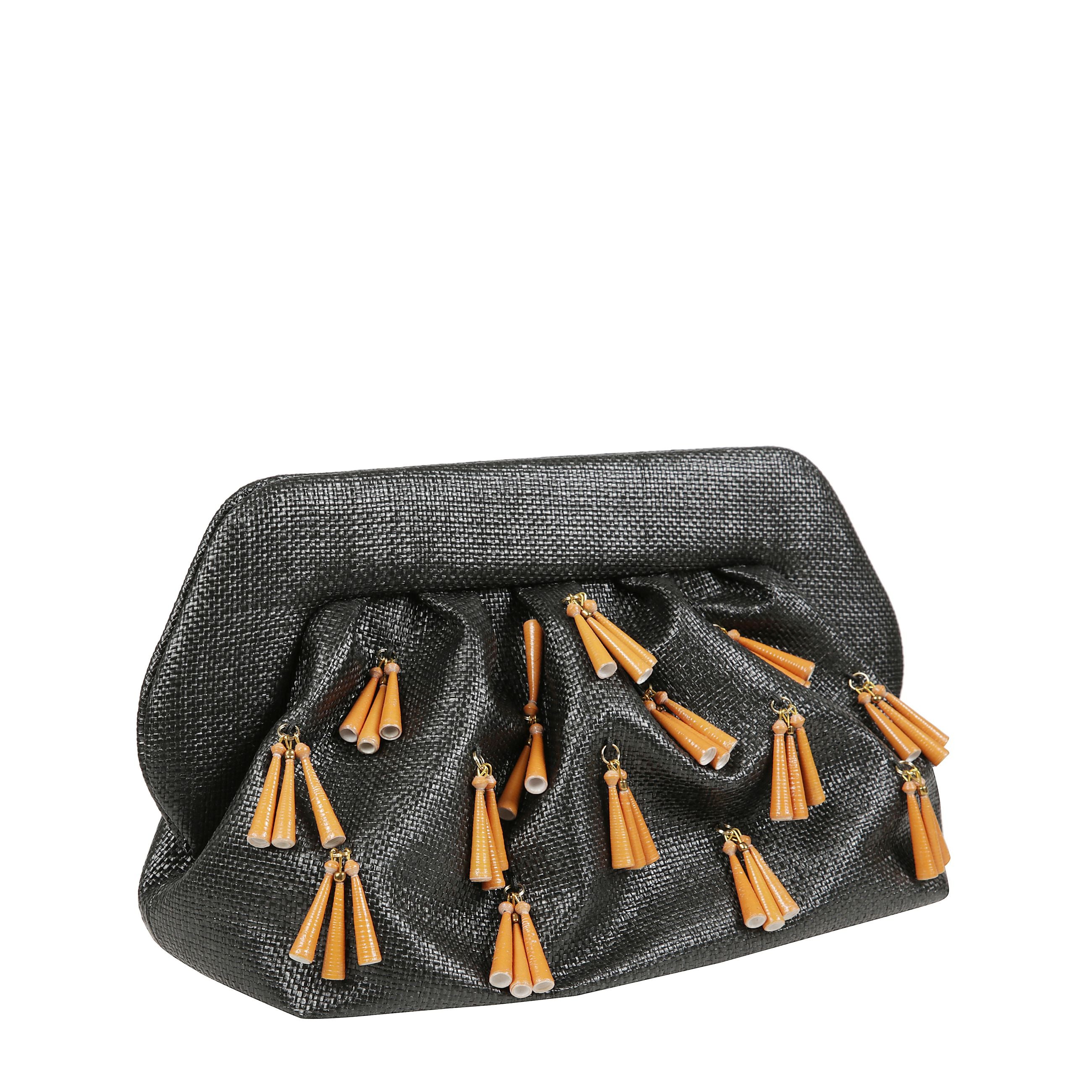 Clutch bios con dettagli e tracolla removibile e regolabile