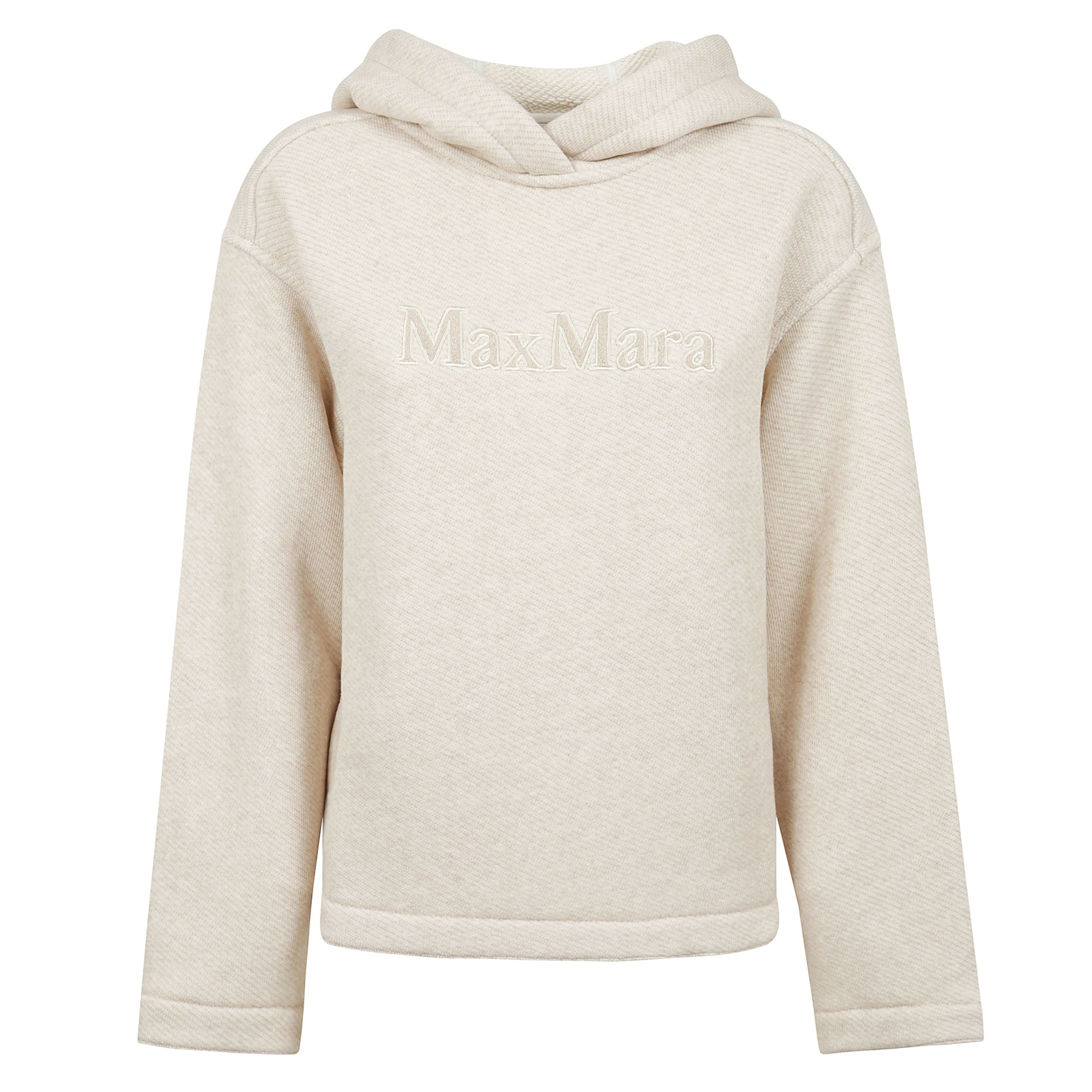 Felpa con cappuccio in morbido tessuto di cotone con maniche lunghe a giro basso e cappuccio.