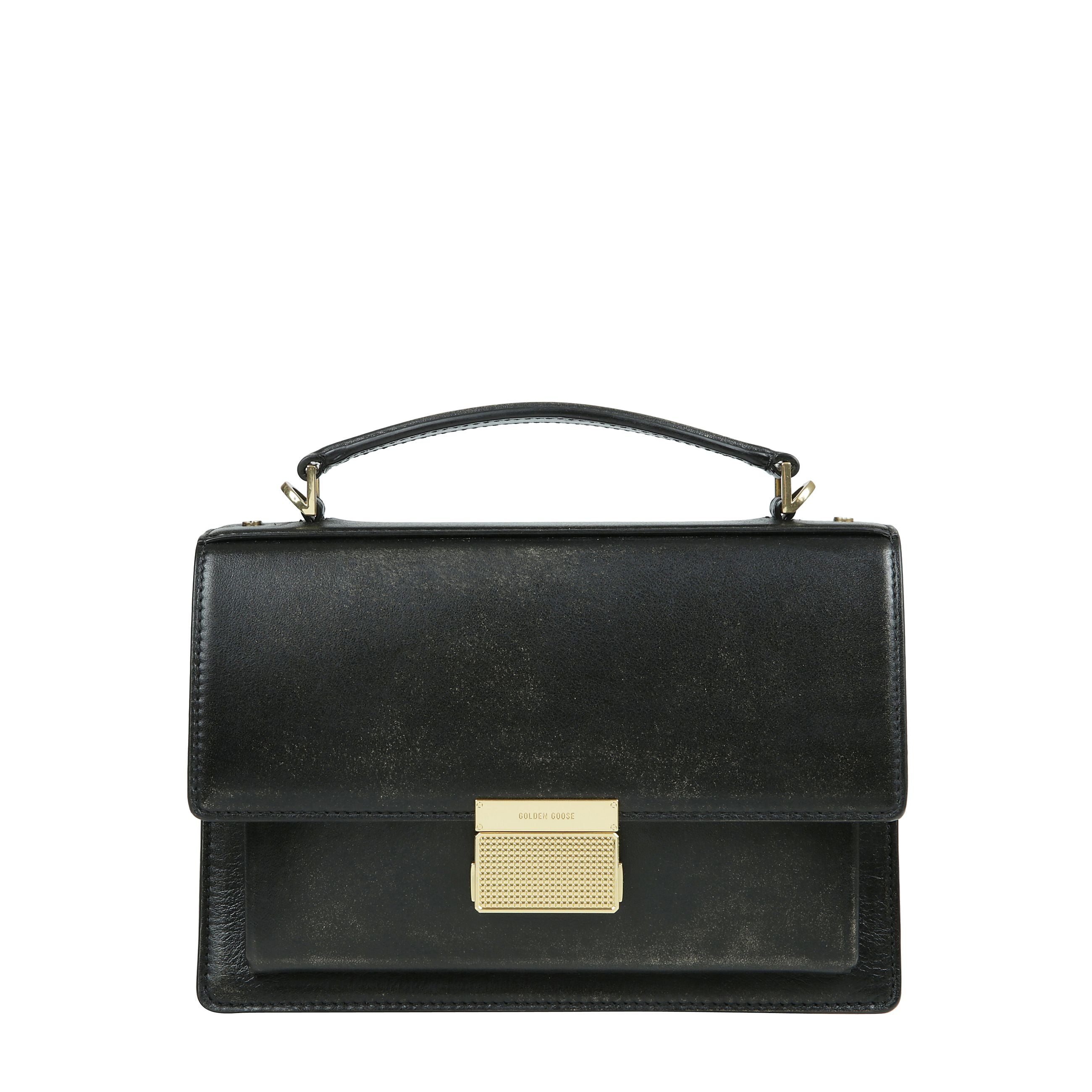 Funzionale ma sofisticata, la venezia bag è una dichiarazione di eleganza veneziana, che invita a portare con sé un pezzo della sua anima, ovunque. in pelle distressed di colore nero, questo modello si caratterizza per la chiusura con fibbia dorata e pe