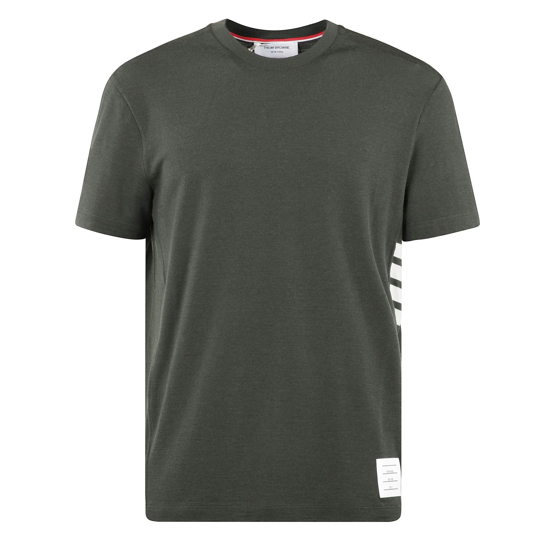 T-shirt in jersey di lana, con iconico dettaglio logo a 4 barre