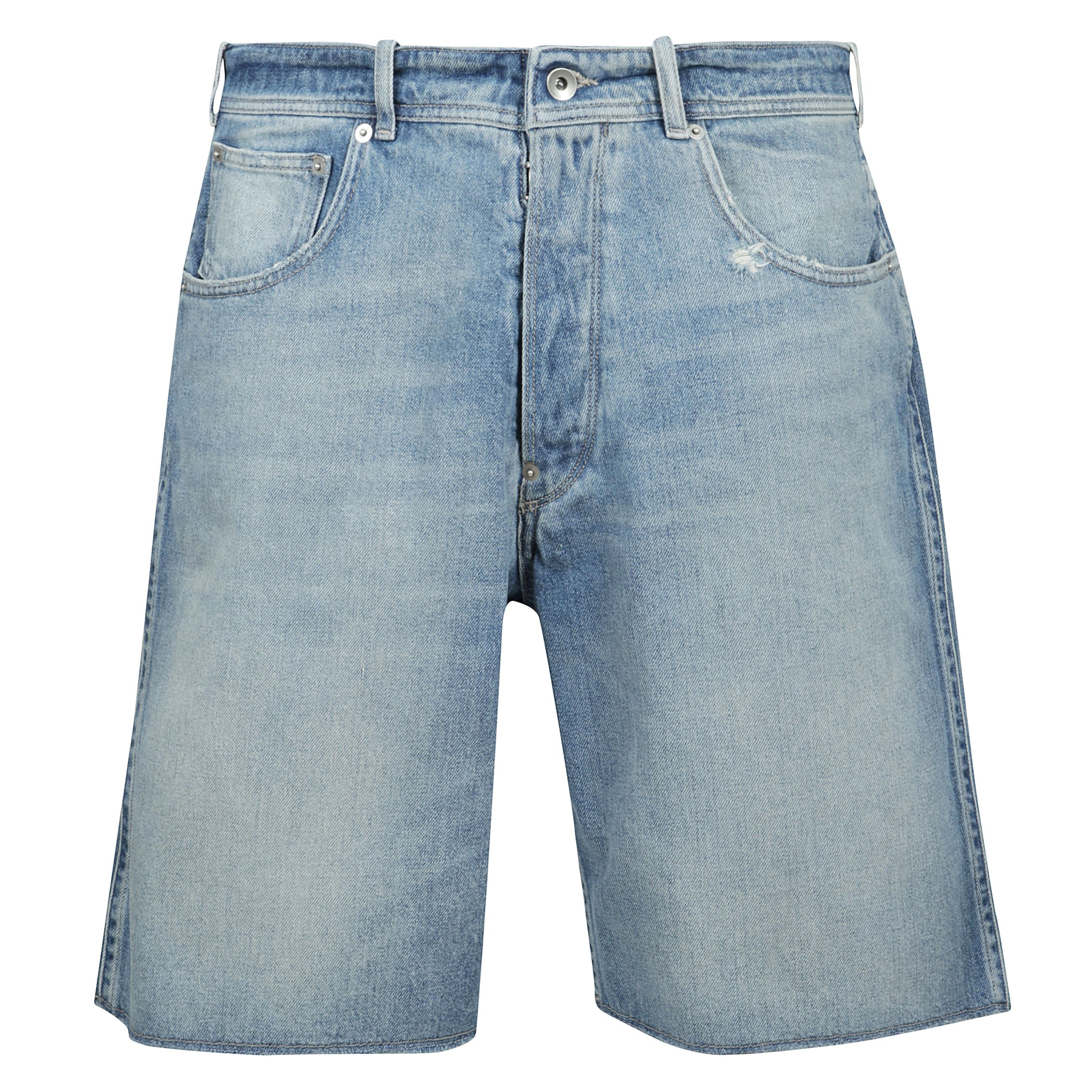 Shorts in cotone a 5 tasche con vita regolare, gamba dritta e regolabili sul retro