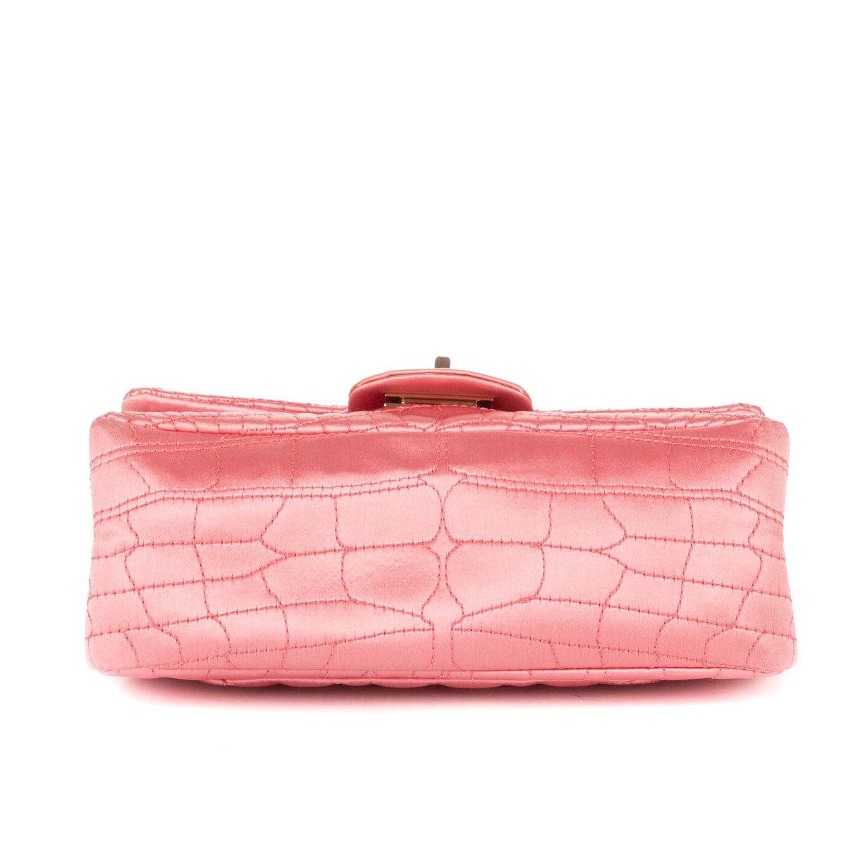 Reissue Mini Double Flap Crocodile Satin