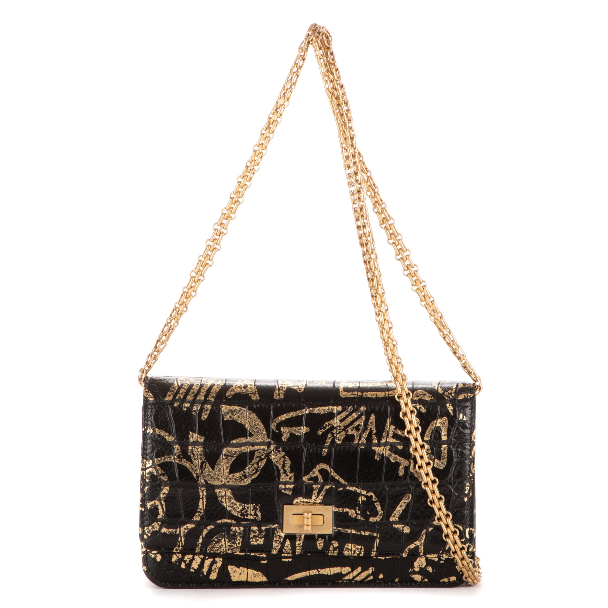 2.55 Graffiti Crocodile Reissue Wallet On Chain