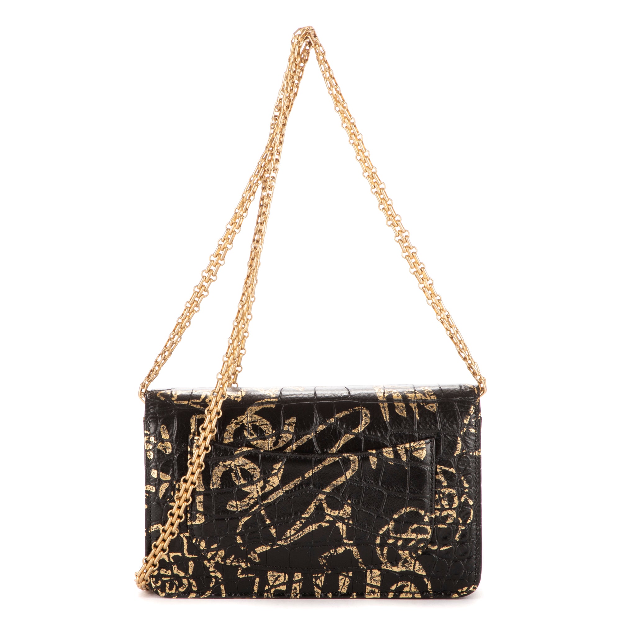 2.55 Graffiti Crocodile Reissue Wallet On Chain