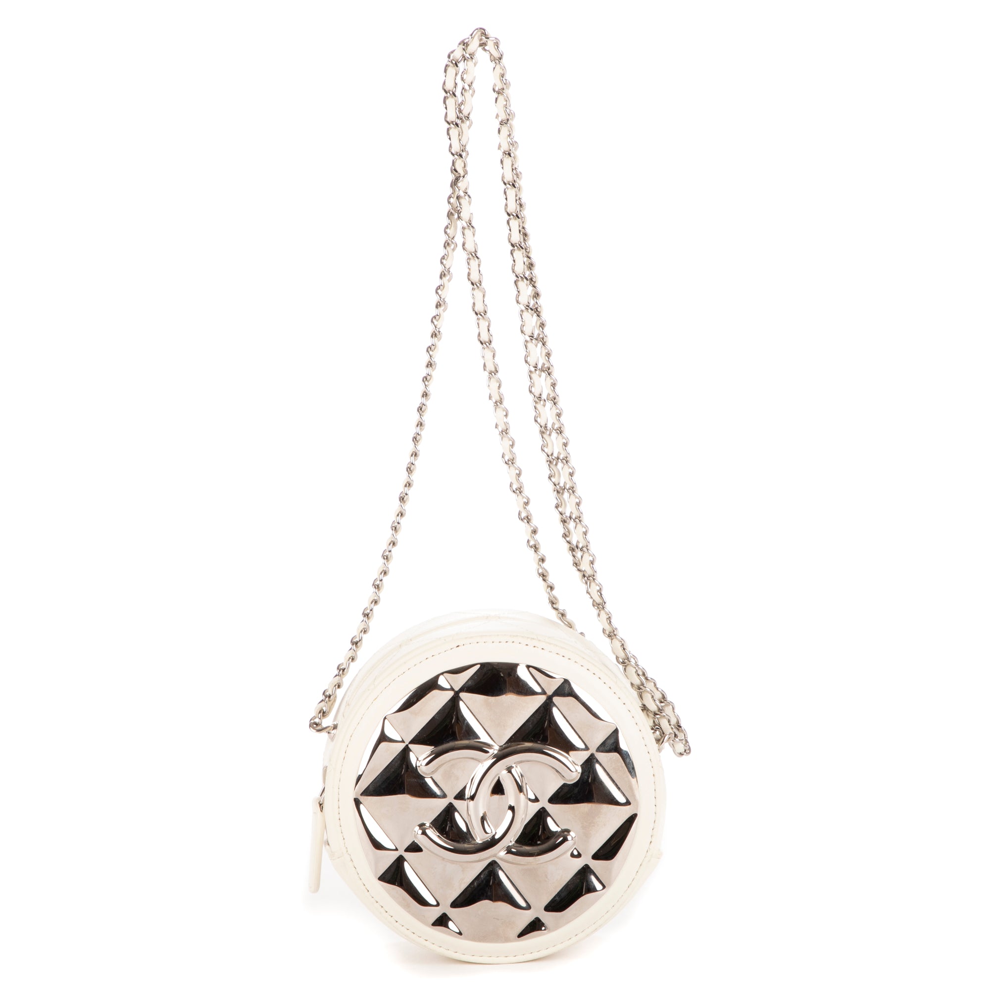Mirror Round Chain Crossbody Mini