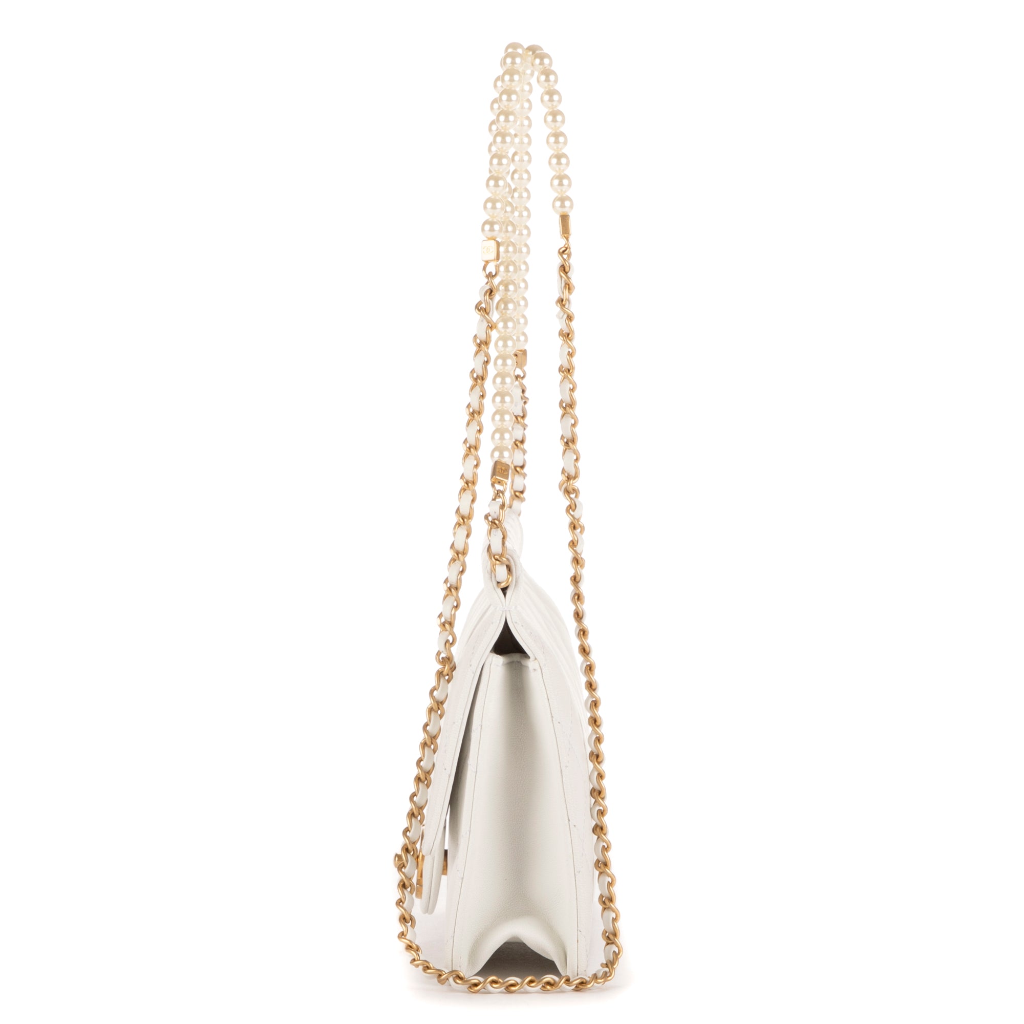 Vintage Pearl Wallet on Chain