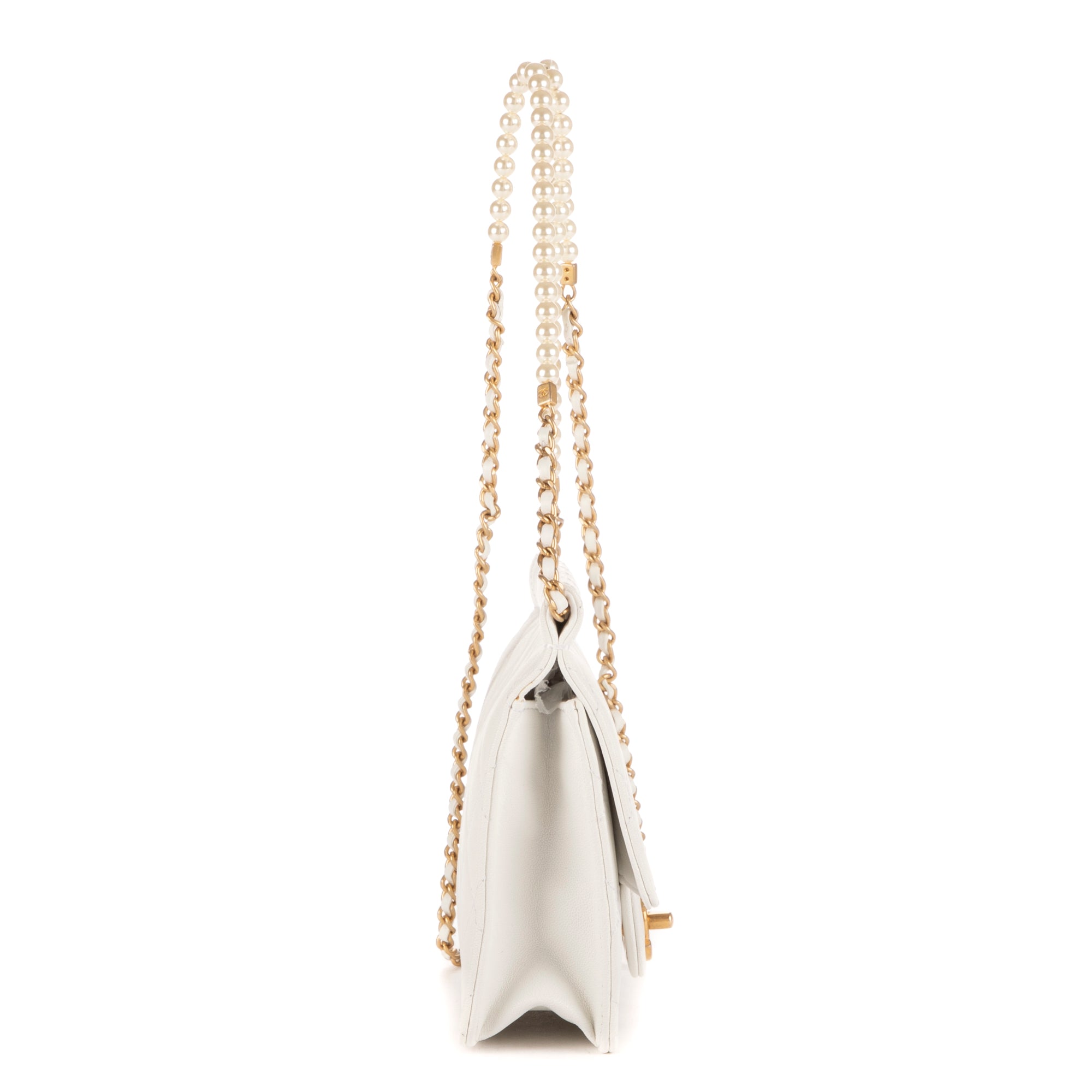 Vintage Pearl Wallet on Chain