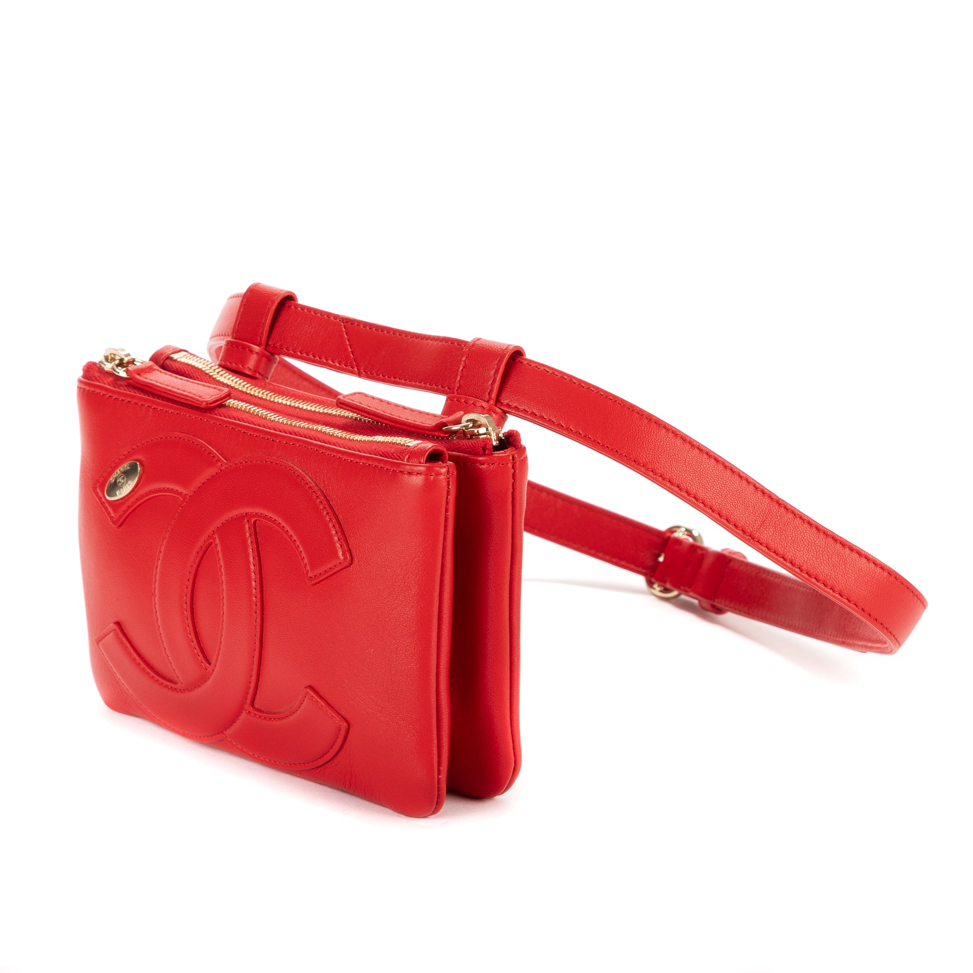 CC Mania Double Zip Wrist Pouch
