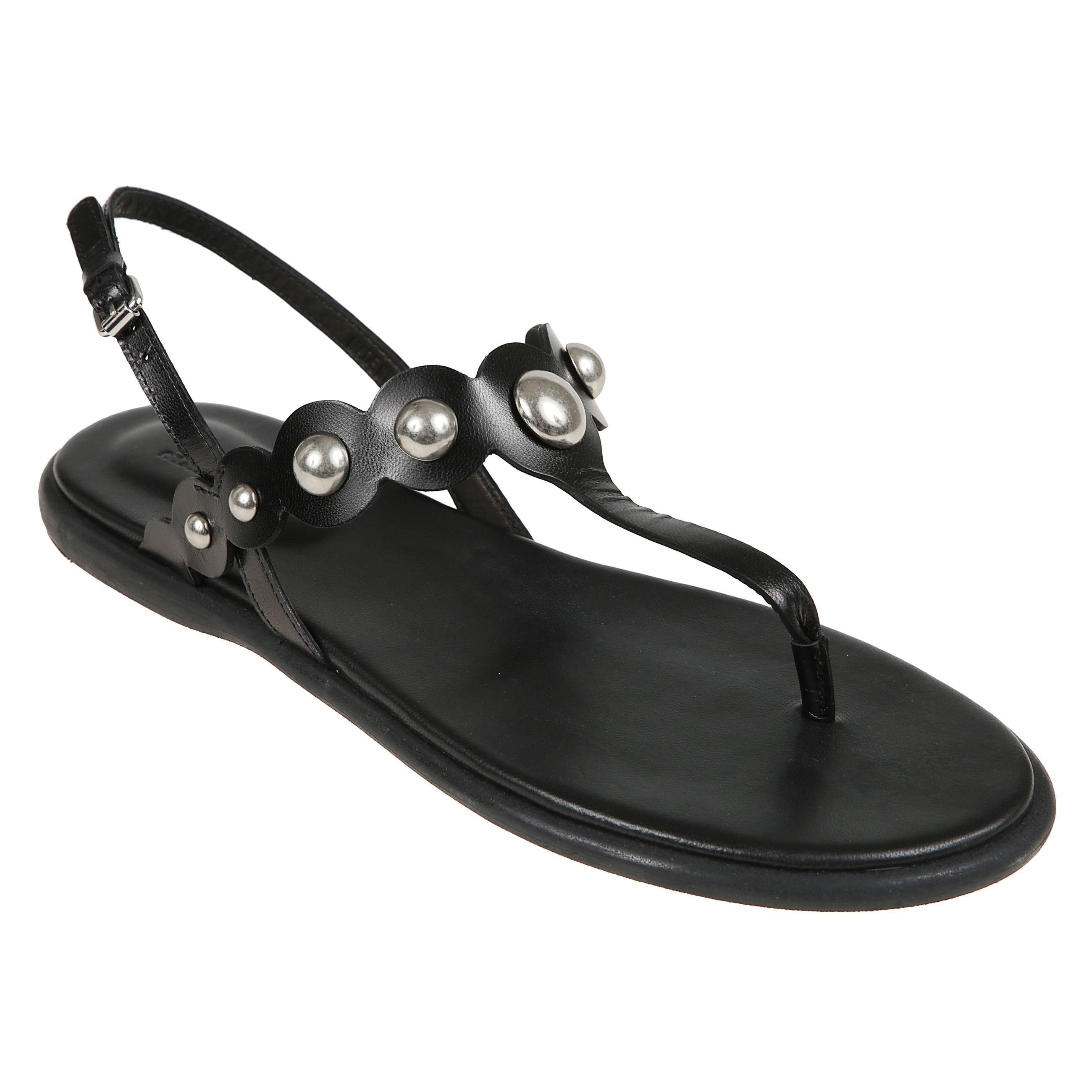 Nya sandali a punta piatta.