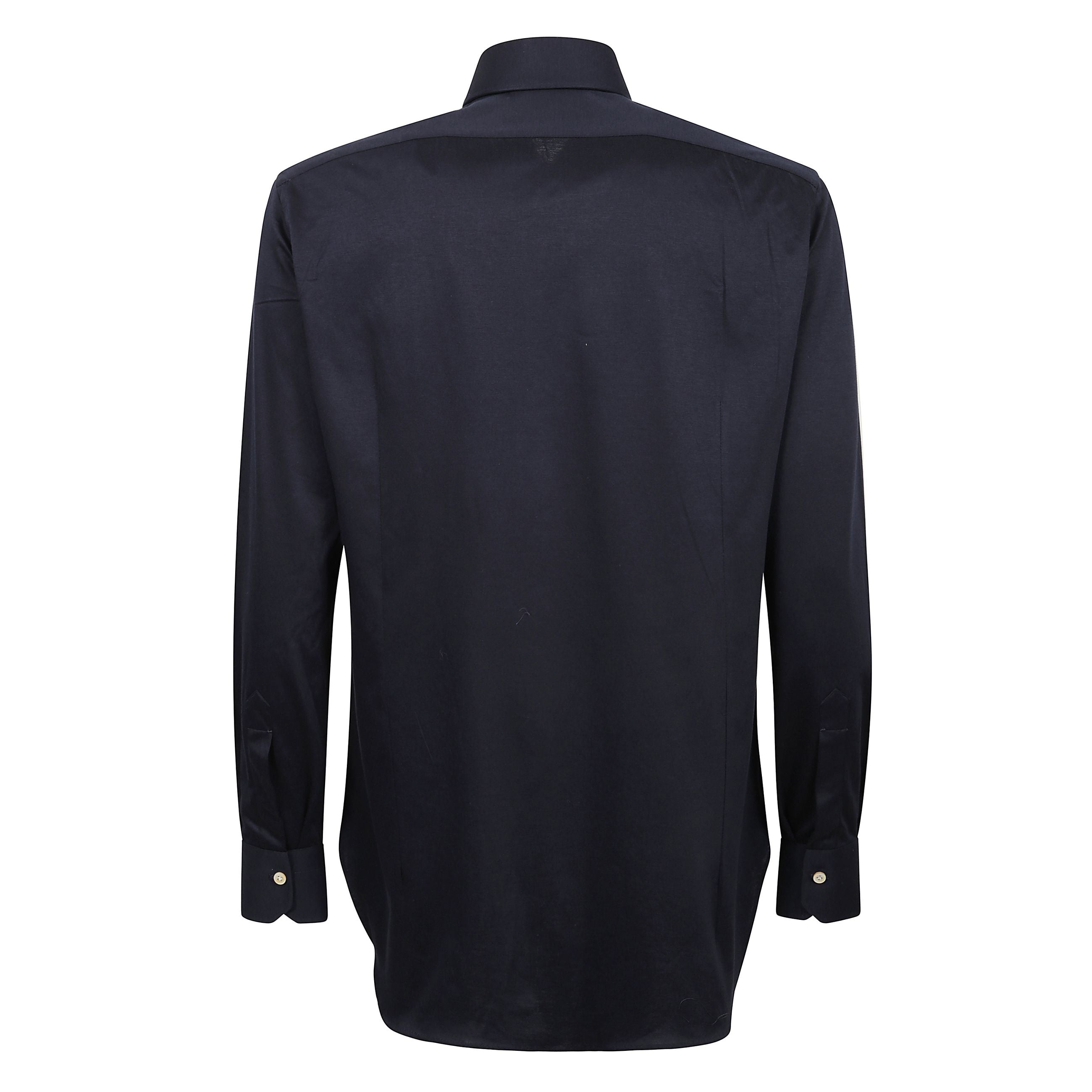 Camicia regular fit con collo francese, abbottonatura sul davanti