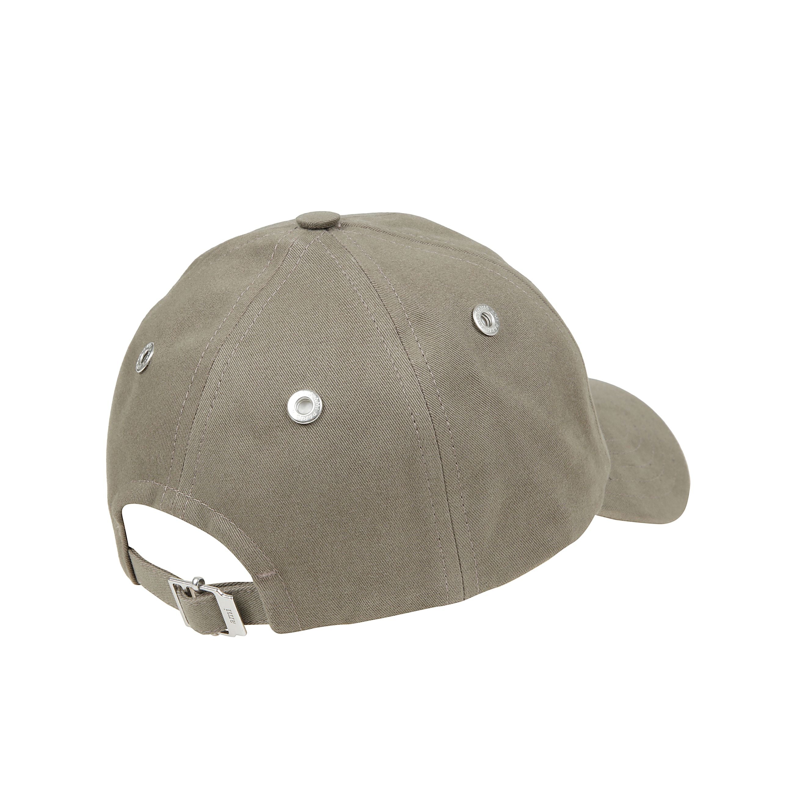 Cappellino con ricamo "ami de coeur" in cotone e cinturino regolabile