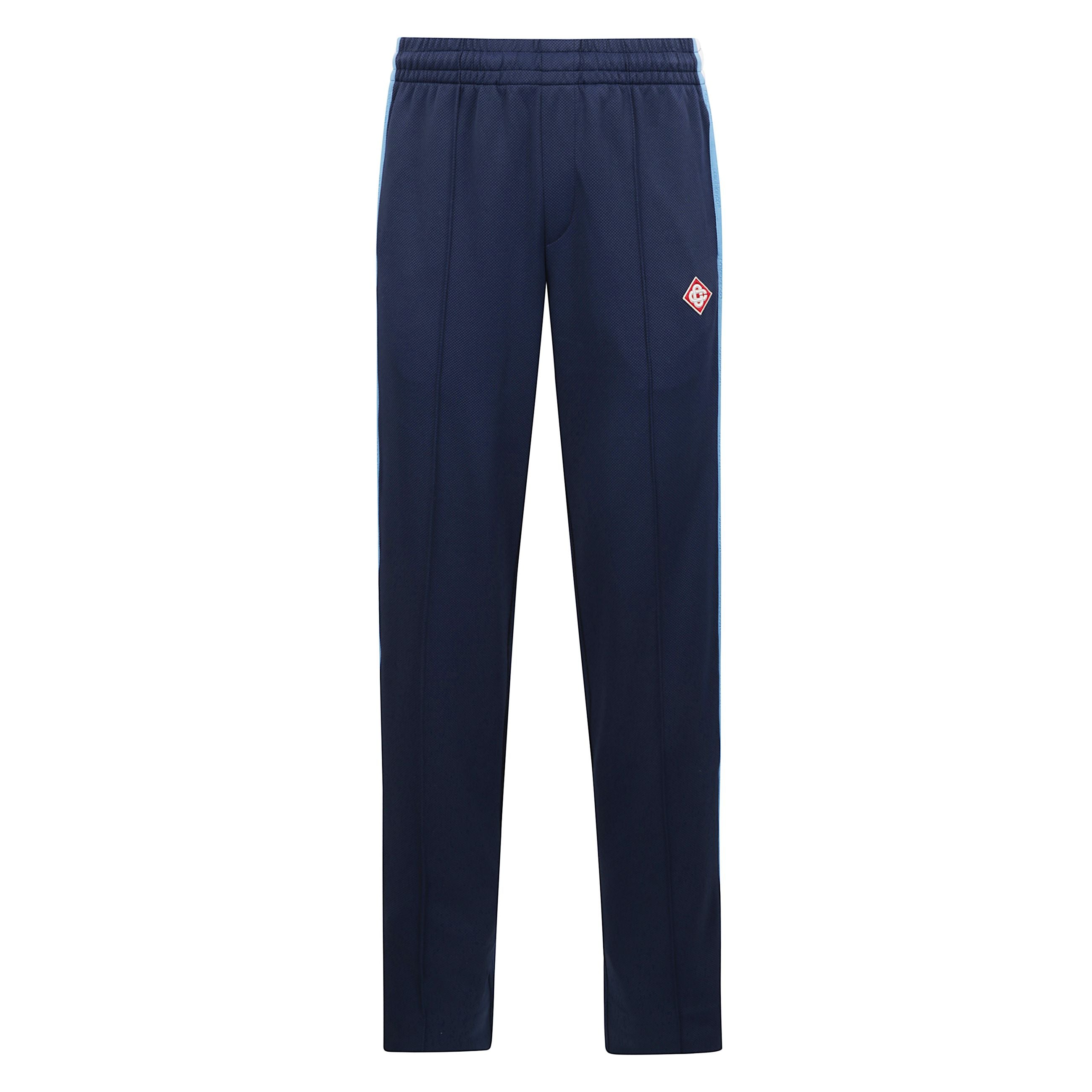 Pantaloni sportivi in cotone. chiusura elastica in vita.tasca sul retro con zip invisibile. bande laterali colorate a contrasto.