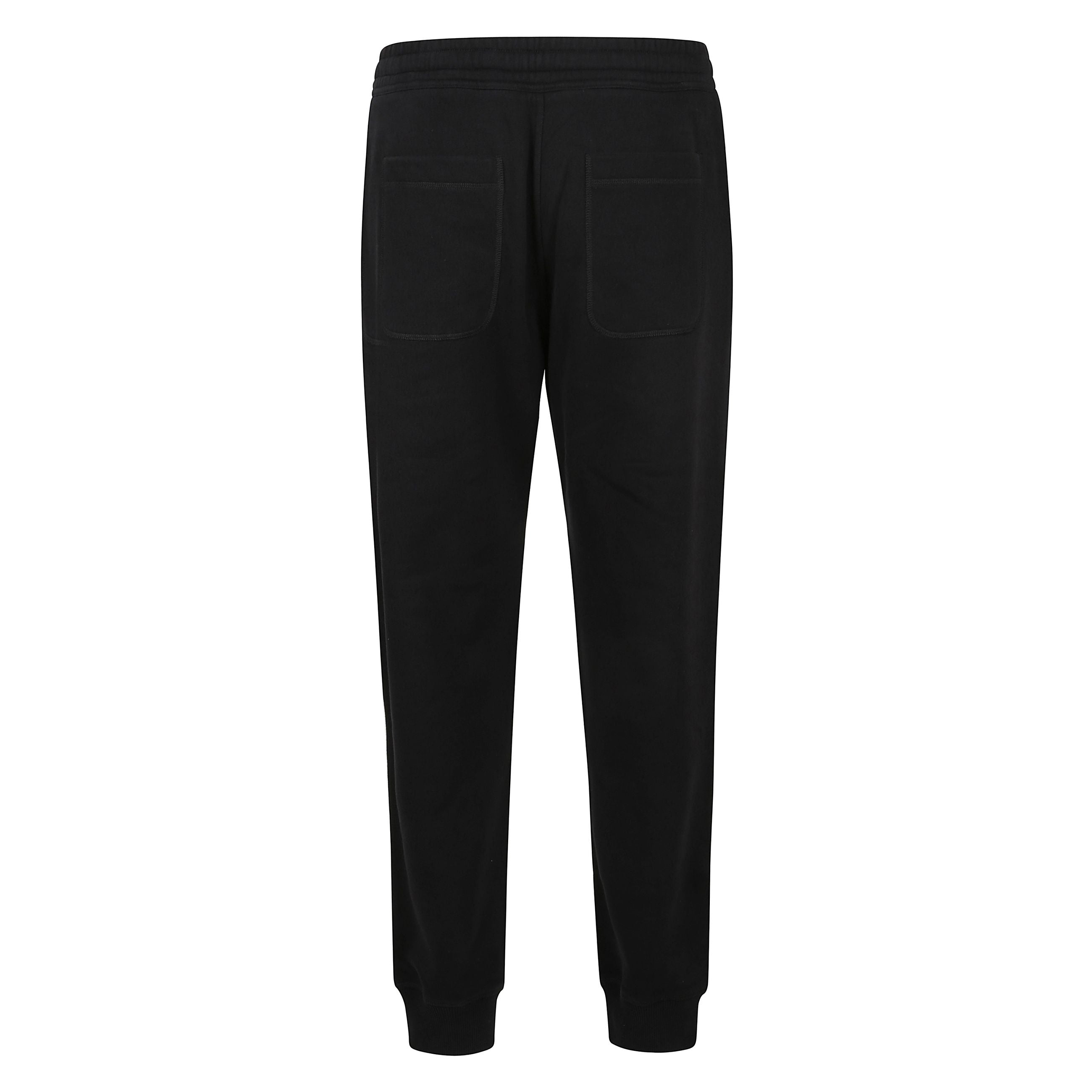 Pantalone 'travel' in cotone, vita elasticizzata con coulisse, due tasche laterali, logo a contrasto, bottoni nascosti da patta, orlo con fascia elasticizzata, due tasche nel retro