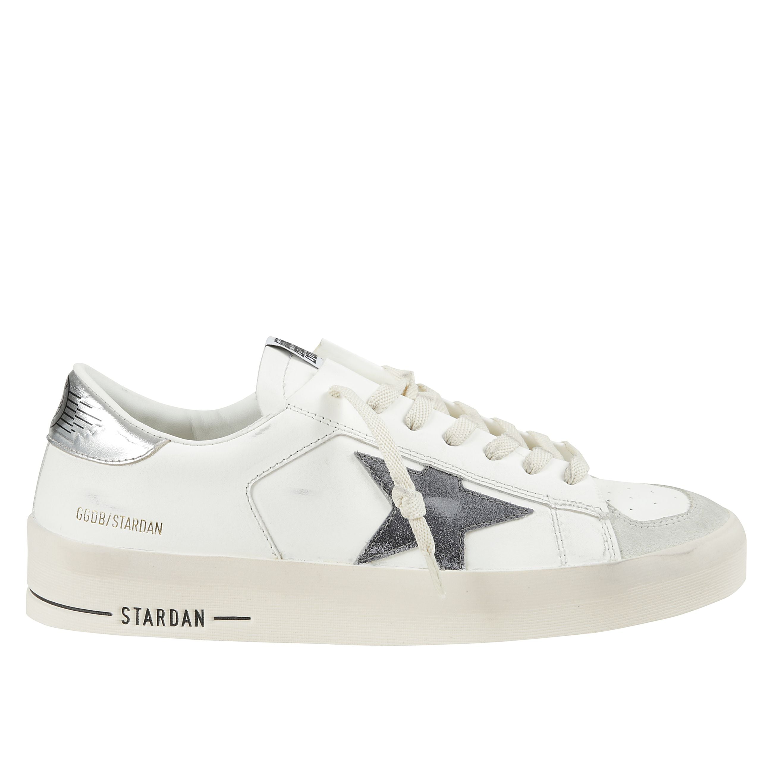 Sneakers stardan in pelle con dettagli argento