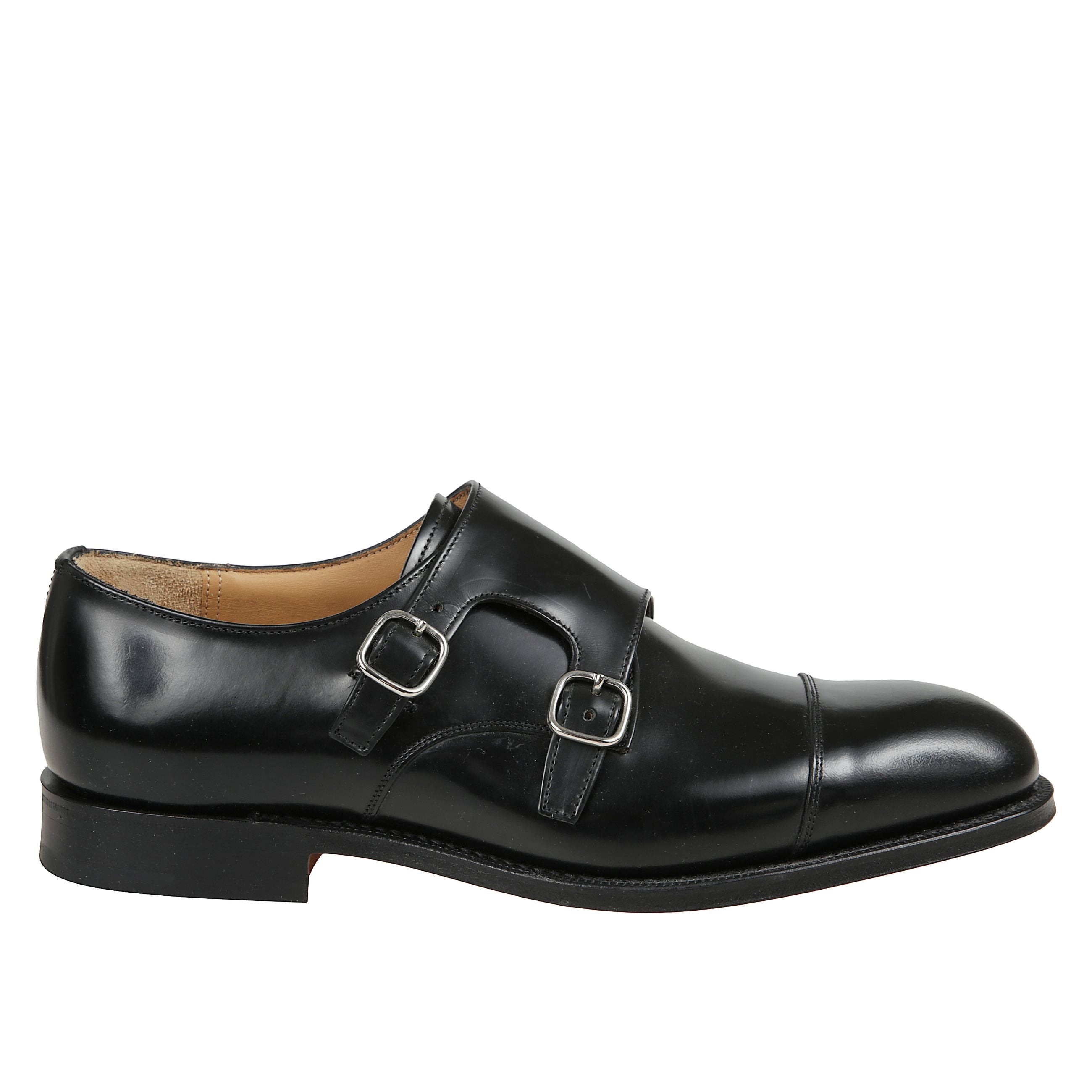 Monk strap in pelle di vitello.