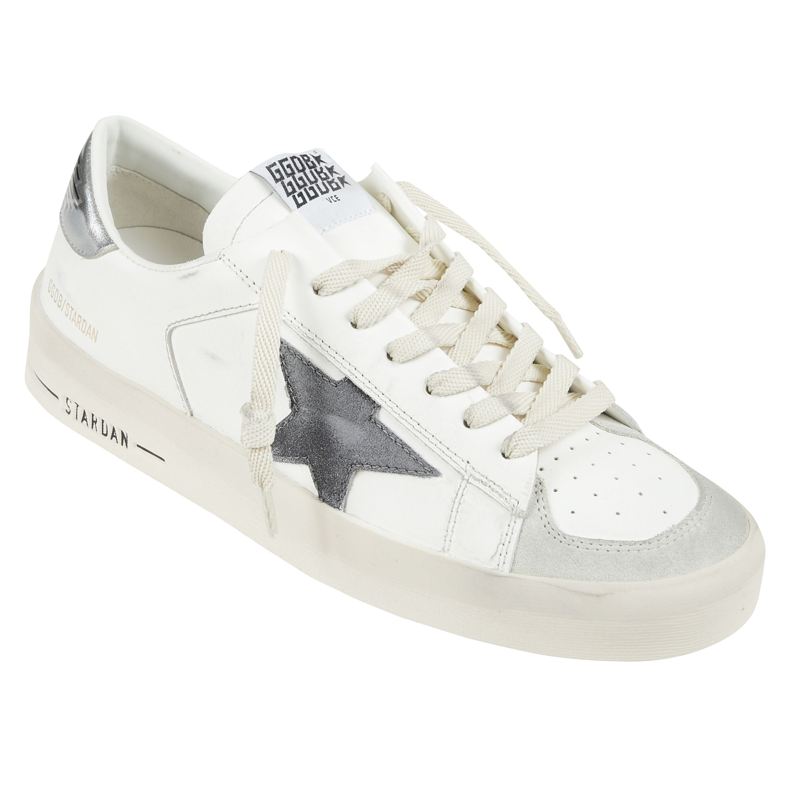 Sneakers stardan in pelle con dettagli argento