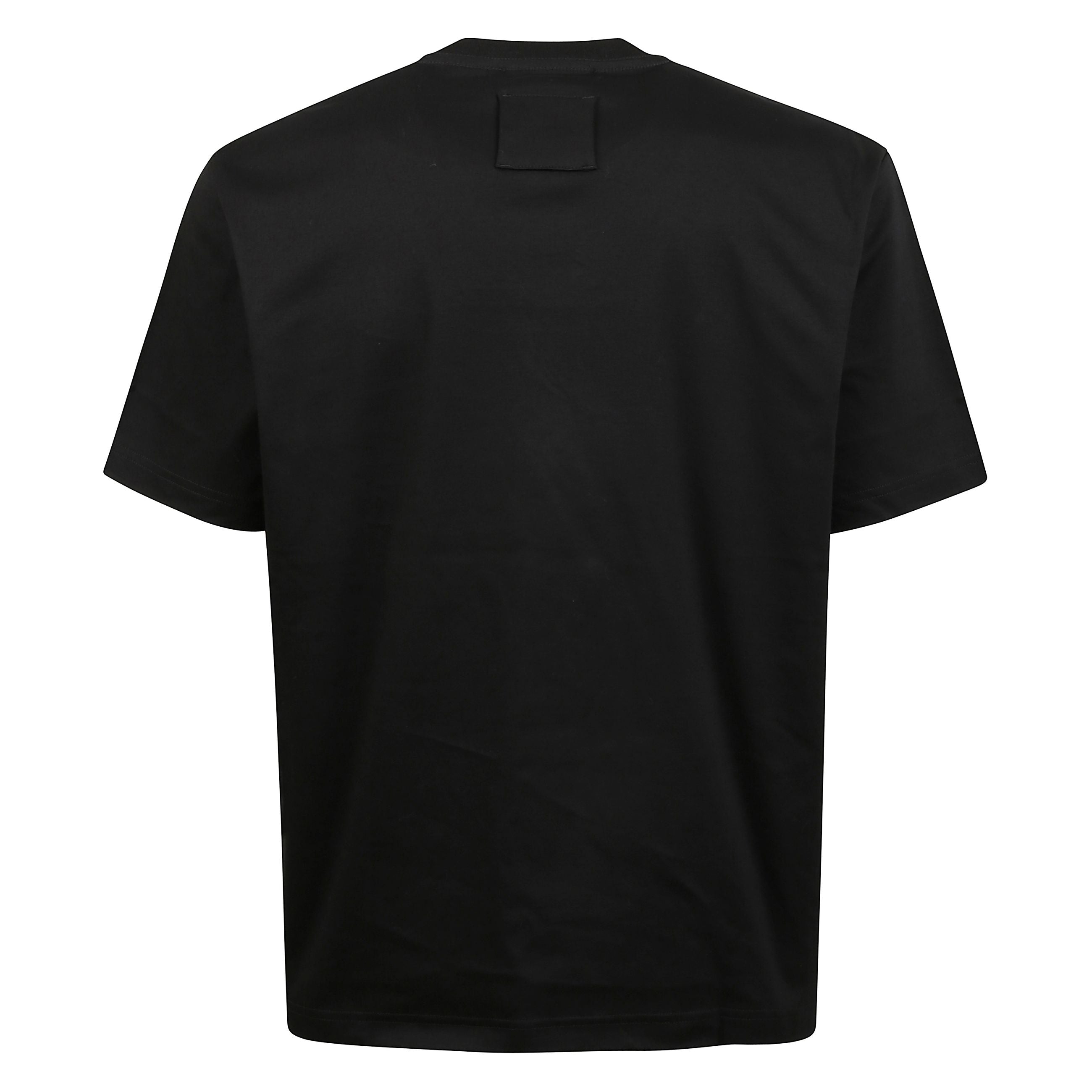 T-shirt in cotone con logo ricamato