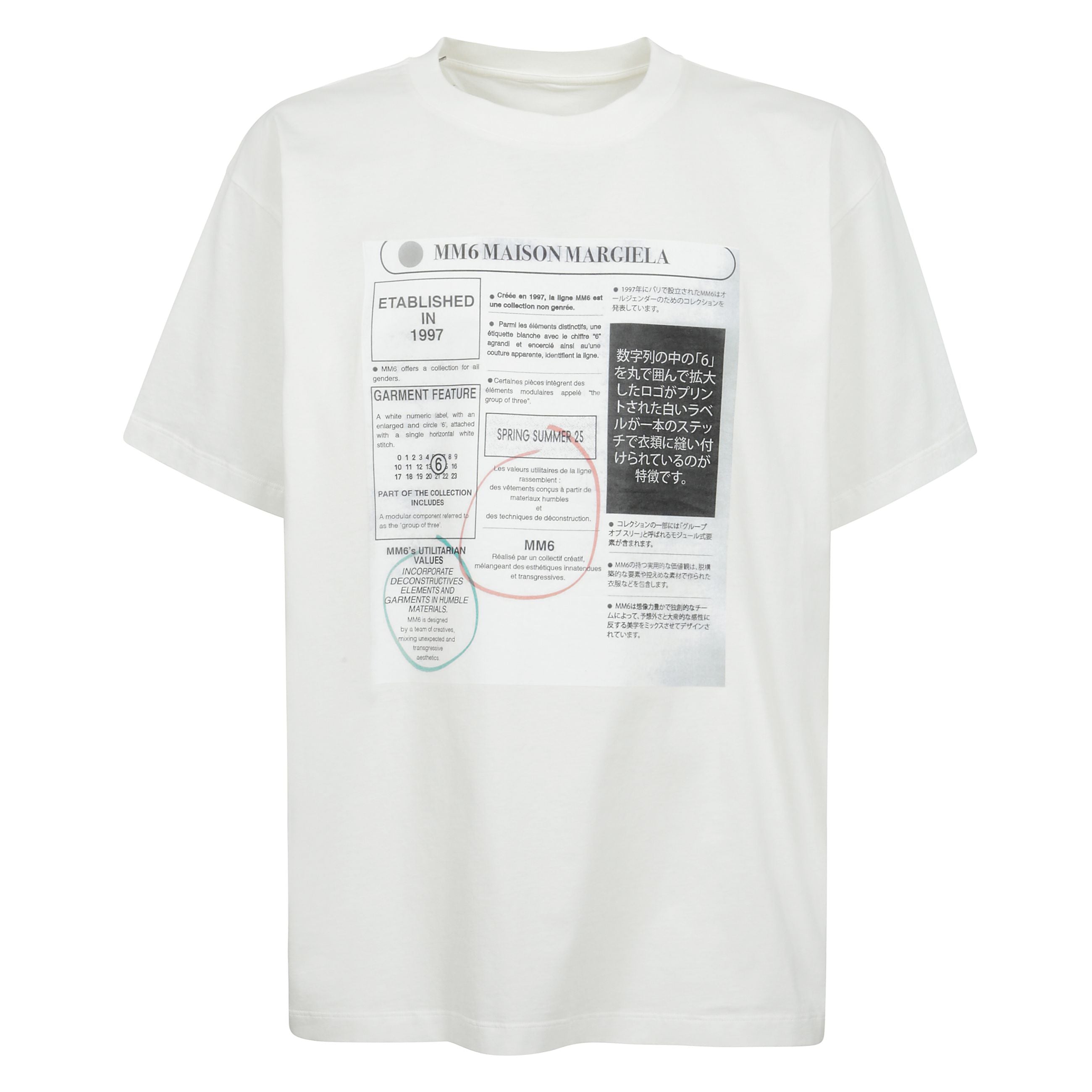 T-shirt a girocollo con stampa grafica