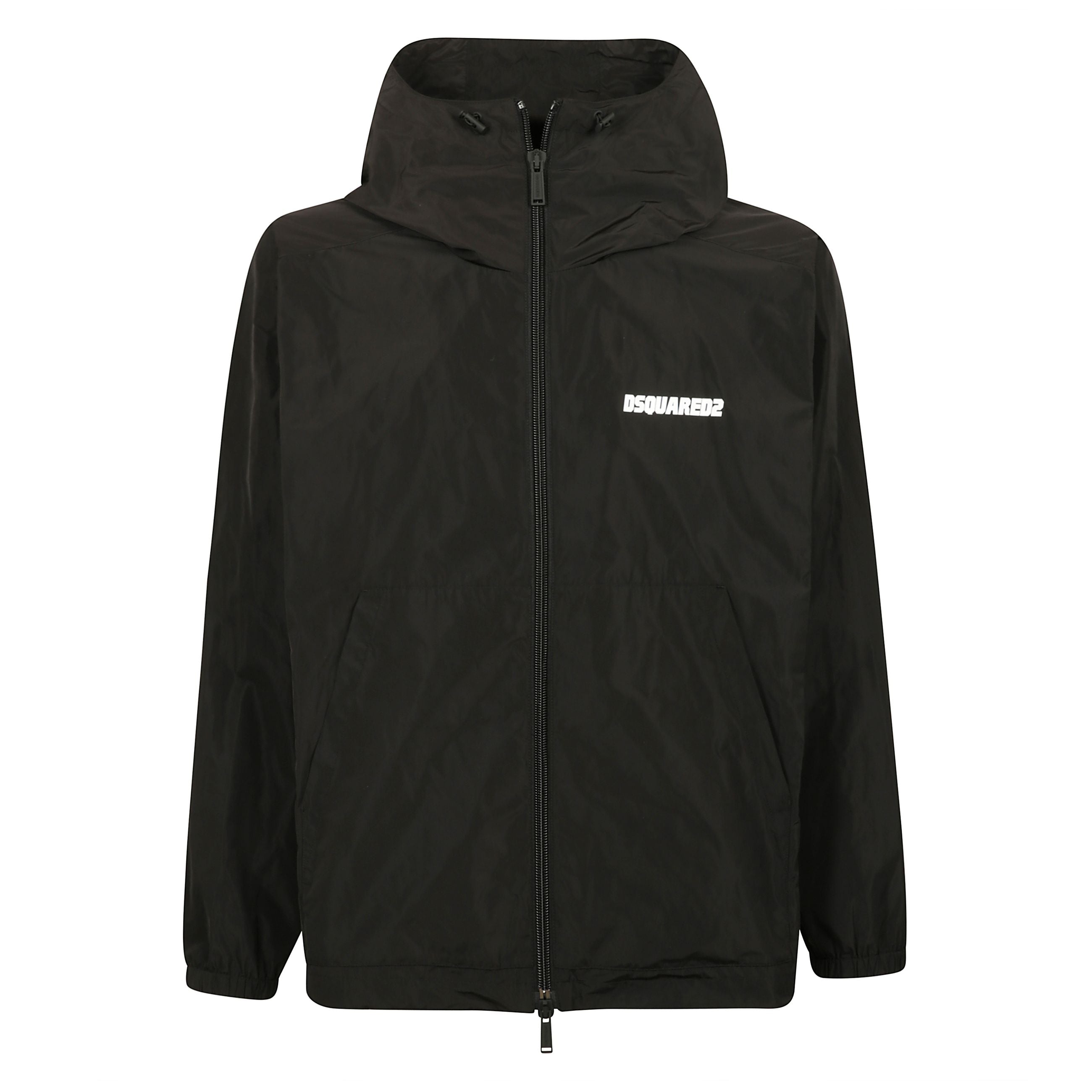 Giacca sportiva con chiusura frontale a zip bidirezionale e sul davanti stampa del logo sul petto