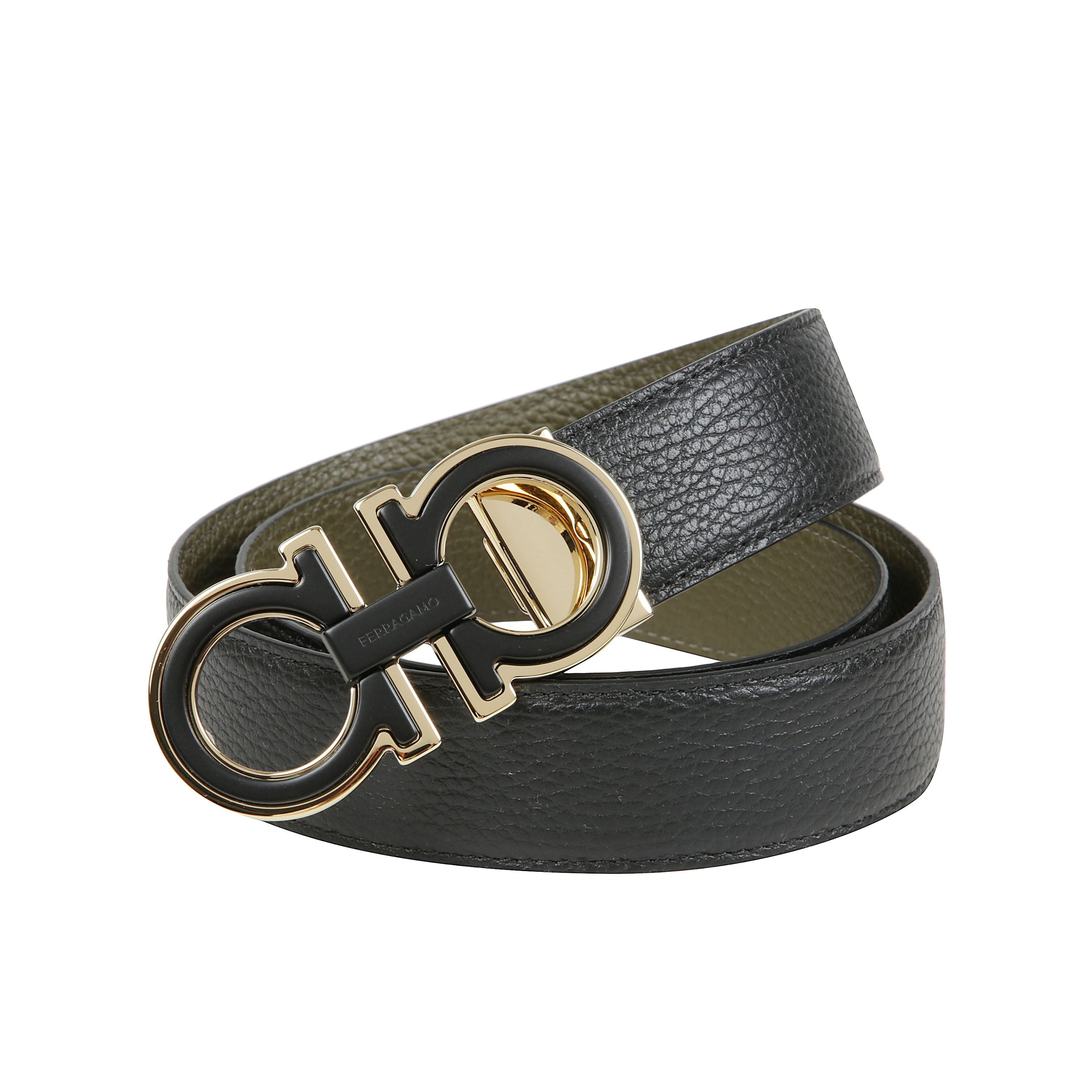 Cintura gancini reversibile e regolabile