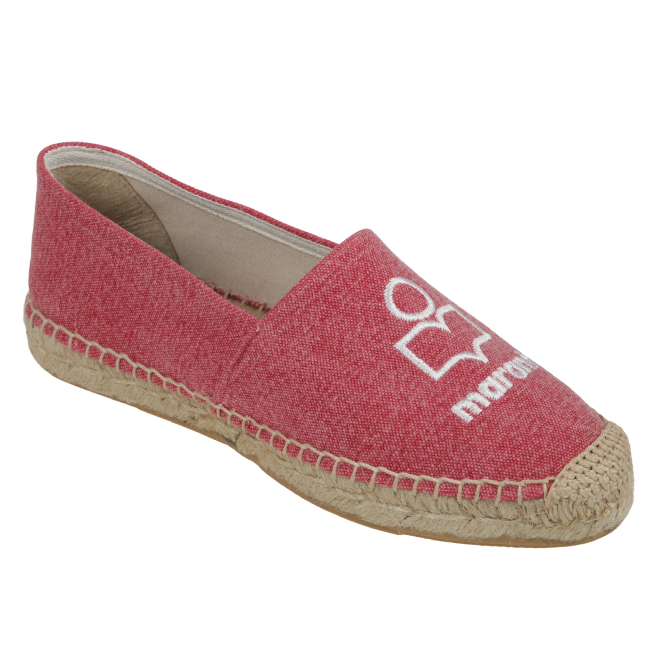 Canae espadrillas in tela di cotone con logo.