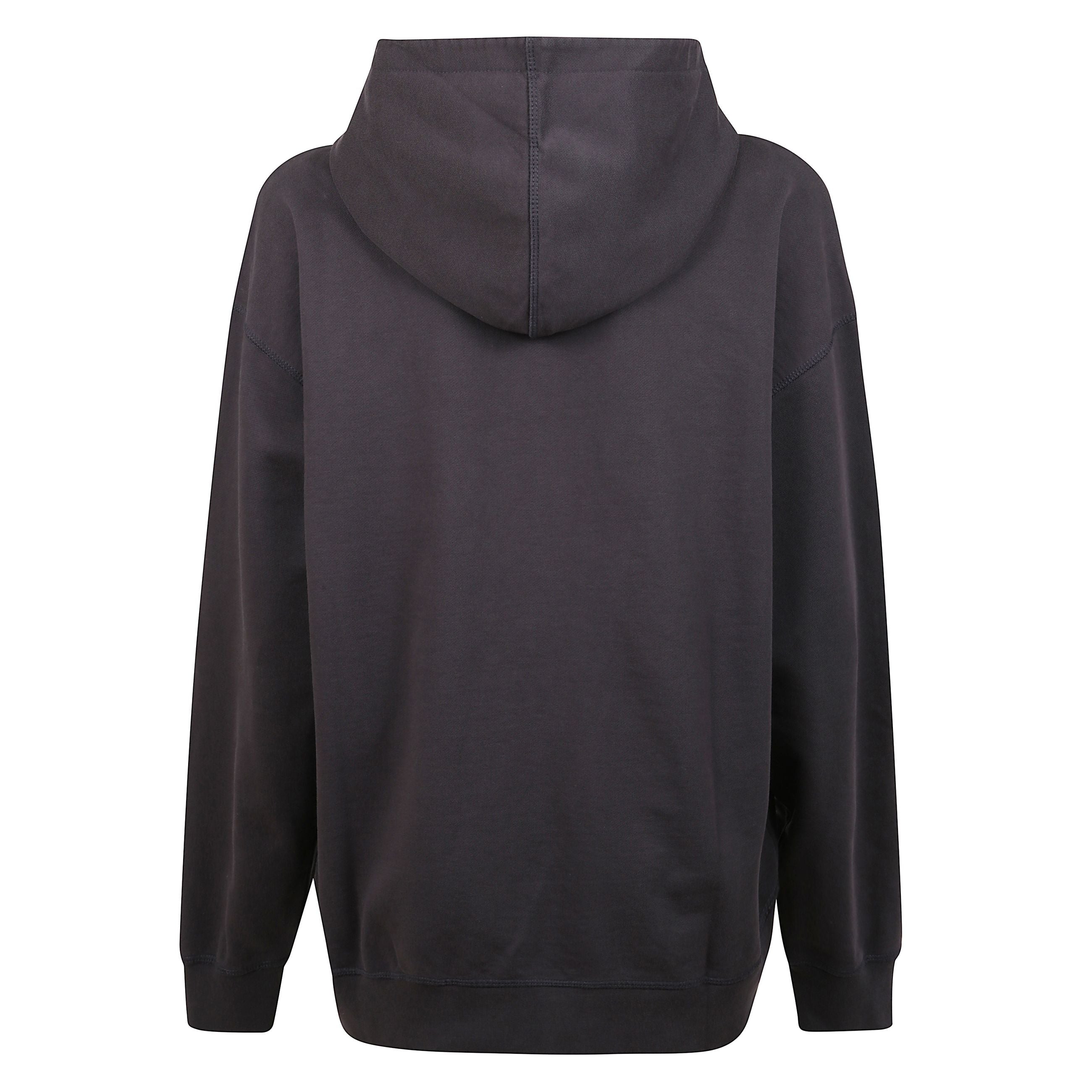 Felpa a maniche lunghe con cappuccio. vestibilità oversize. polsini e fondo elasticizzati a coste. stampa con logo ganni e con animali sul fronte.