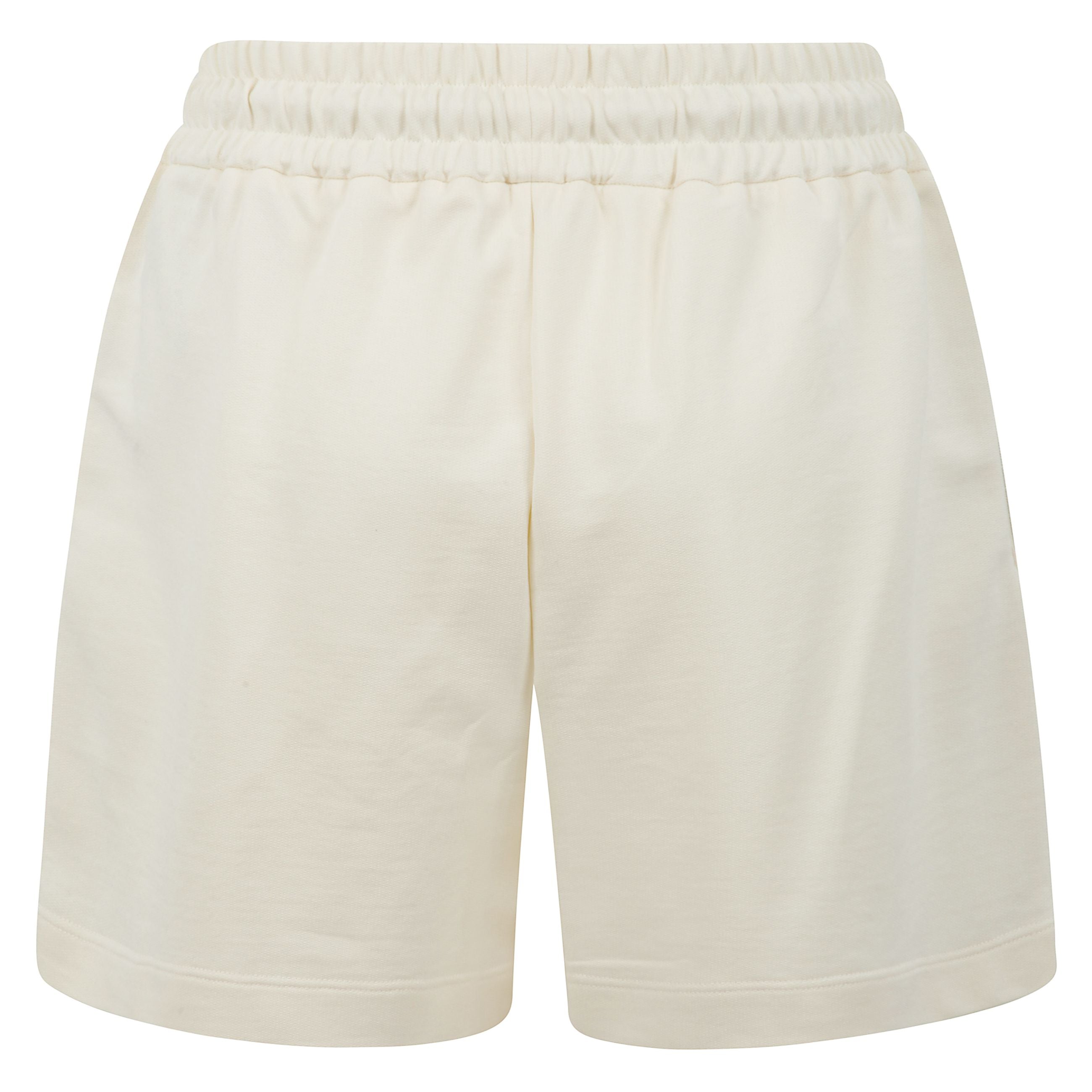 Shorts con elastico in vita e coulisse con strisce in mesh sui lati e patch con logo