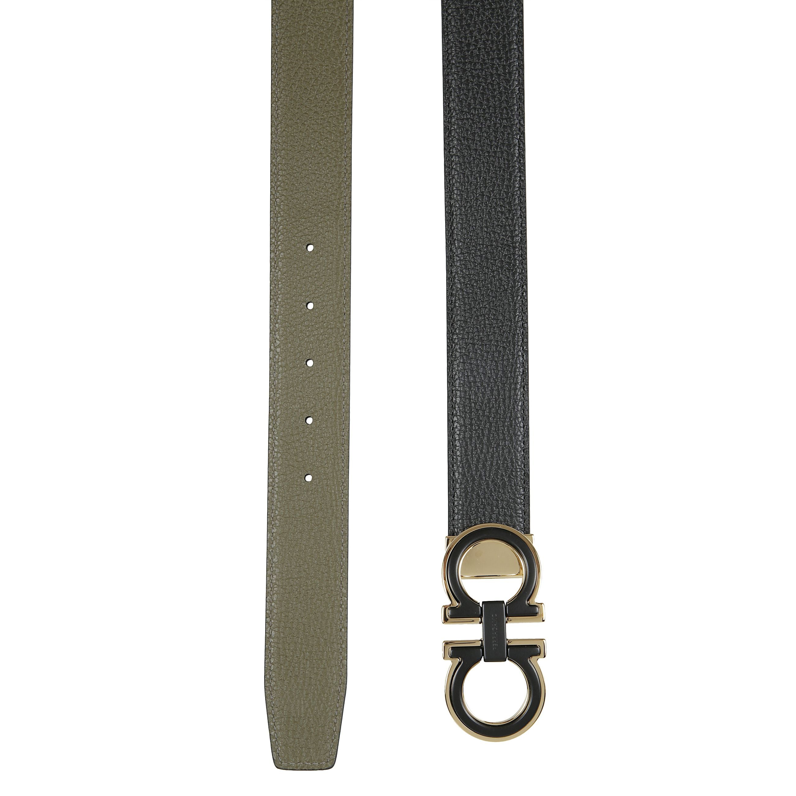 Cintura gancini reversibile e regolabile