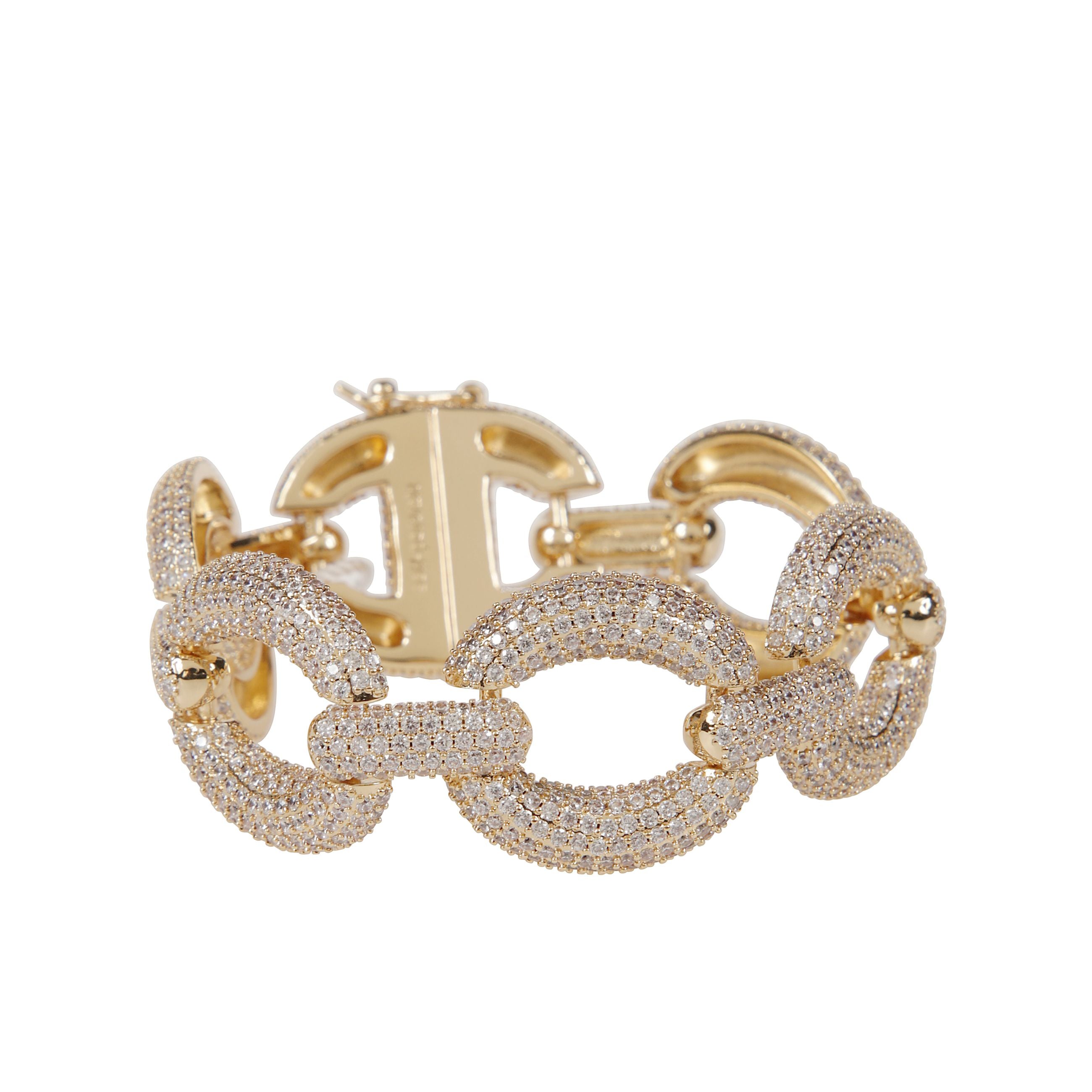 Choker con cristalli color oro