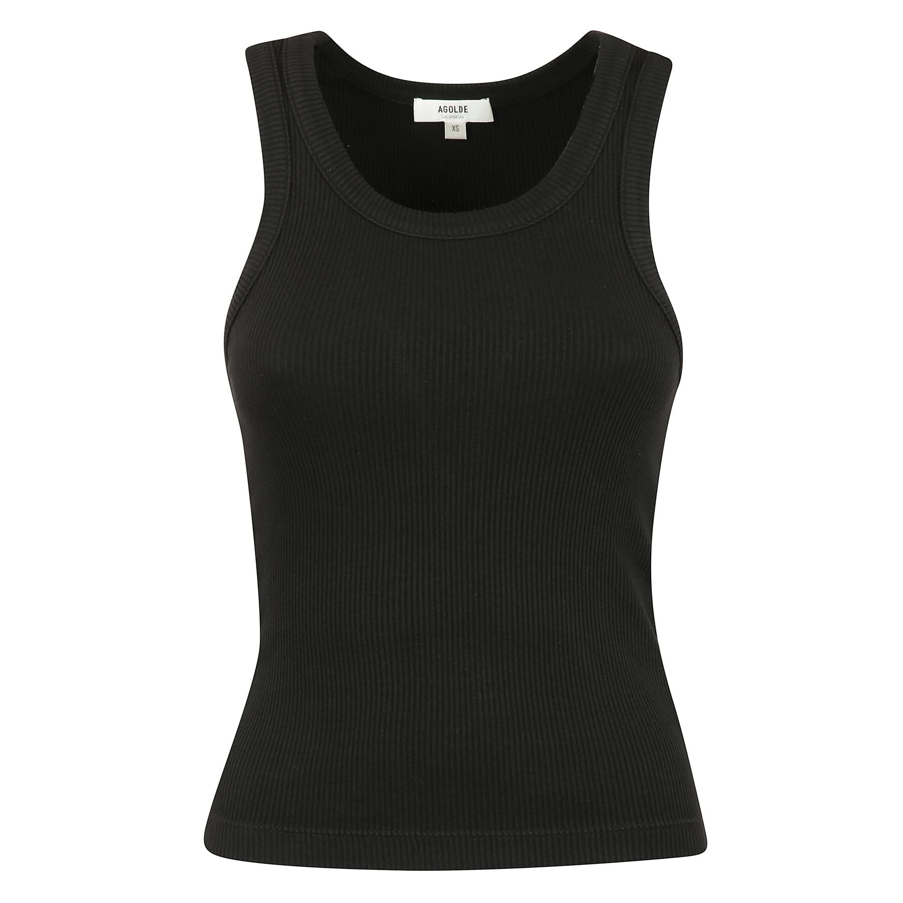 Canotta poppy in cotone elasticizzato a coste