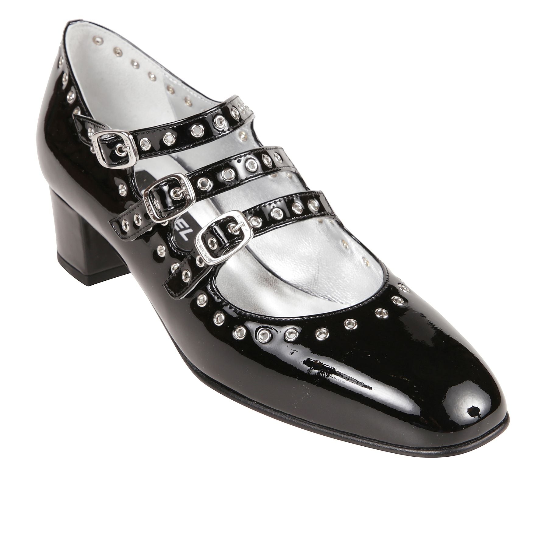 Nappa leather-black patent leather