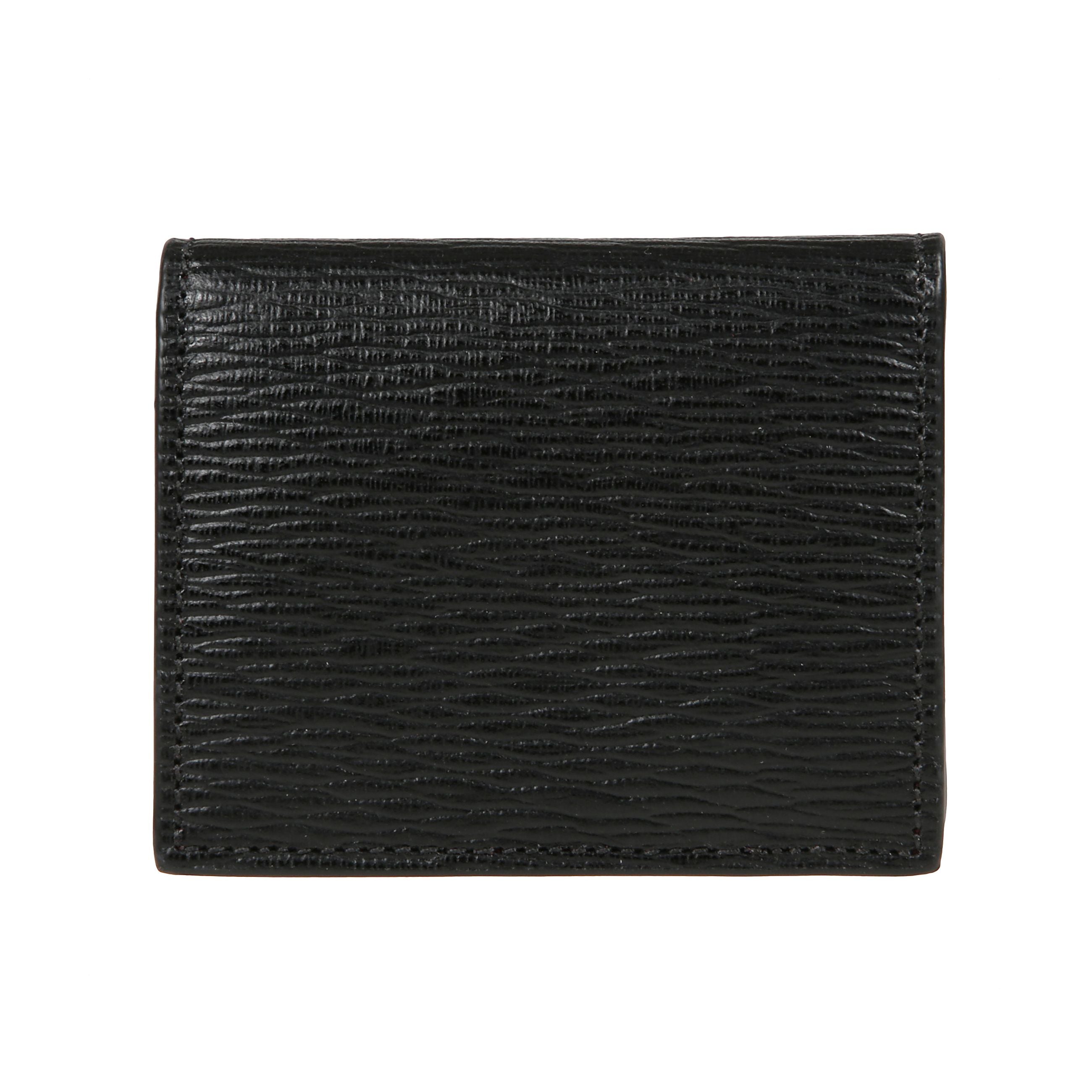Portamonete gancini ferragamo in pelle goffrata.