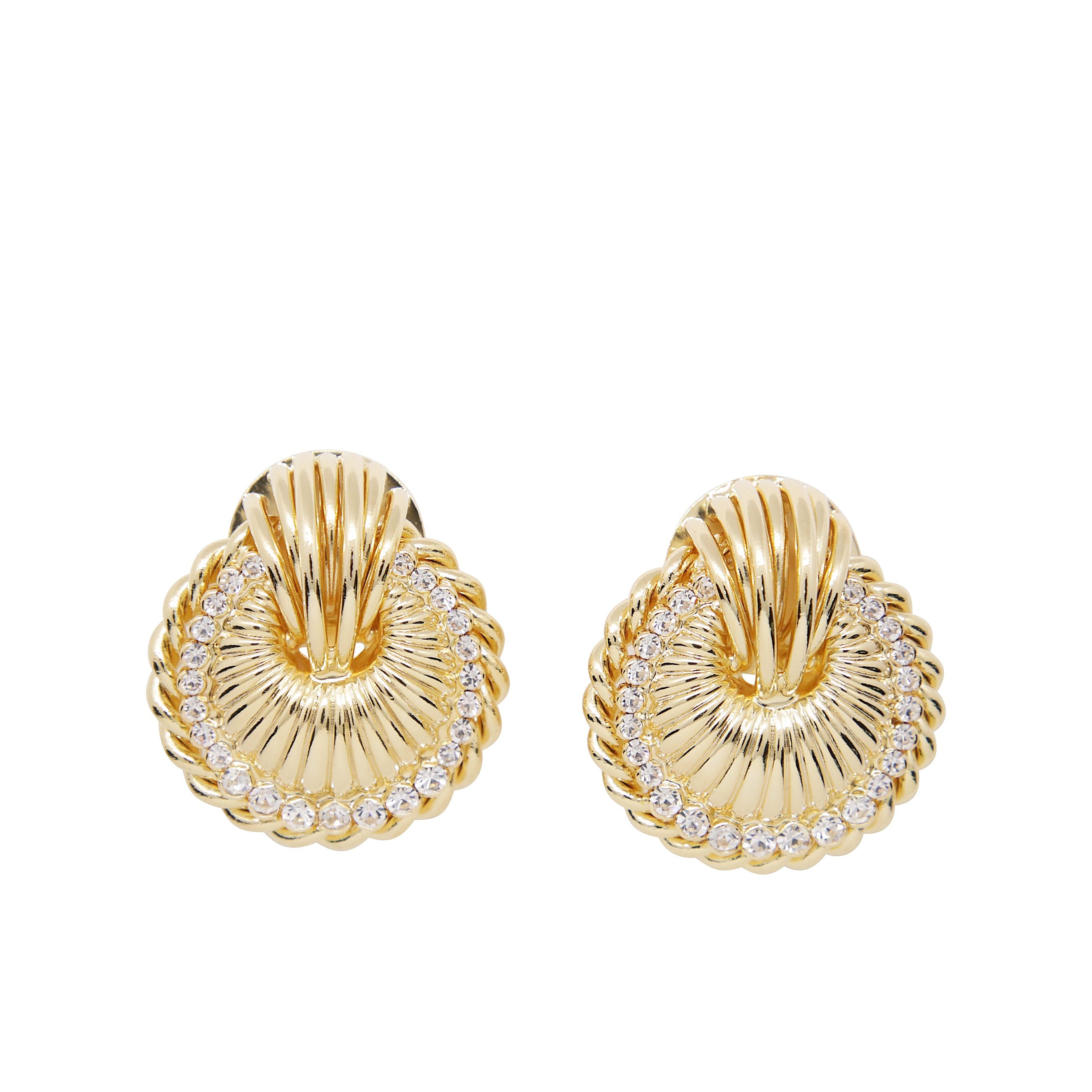 Shell earrings with crystals
orecchini a conchiglia oro con cristalli