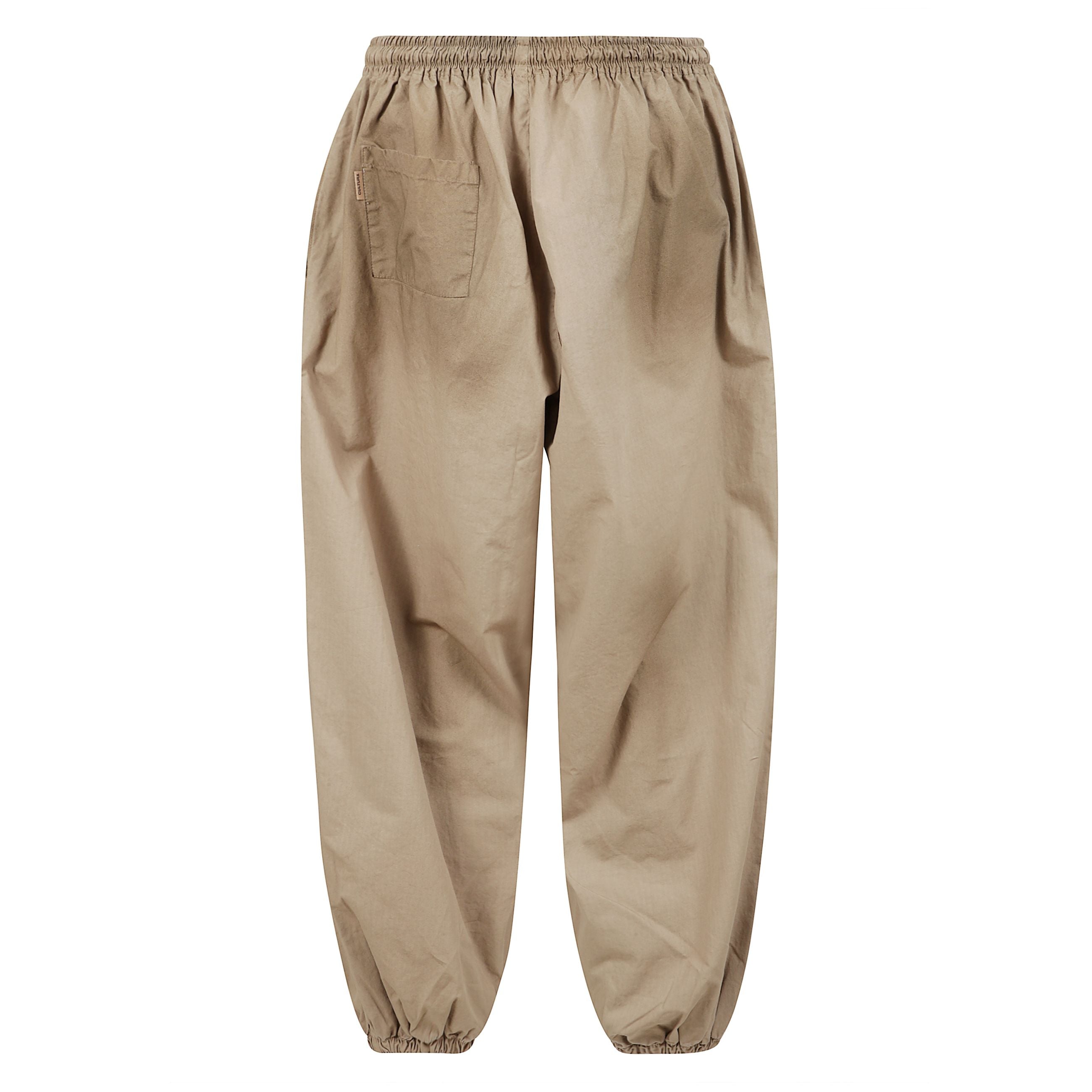 Pantaloni ampi con elastico in vita e alle caviglie