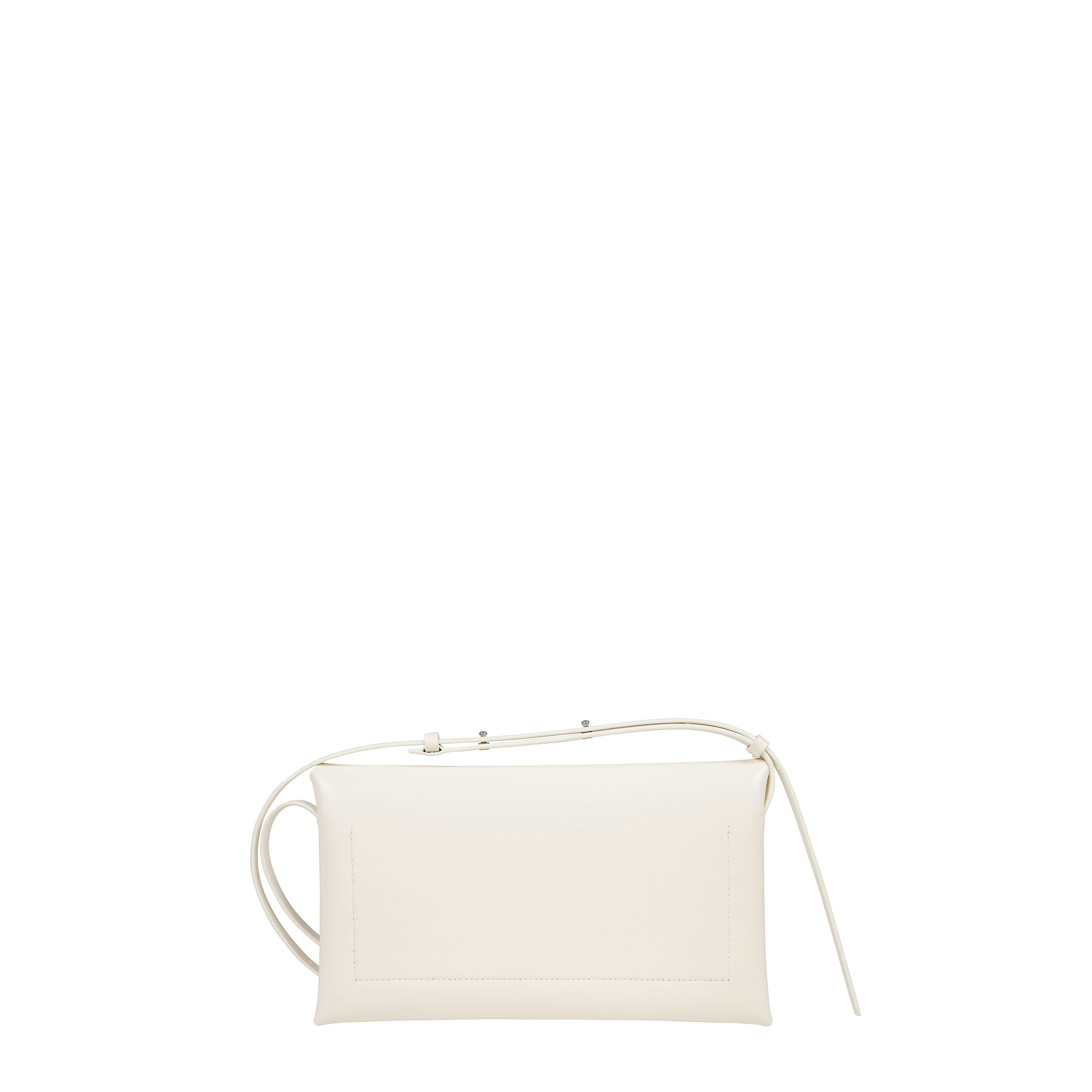 Marsupio in pelle di piccole dimensioni con tracolla regolabile e logo in rilievo