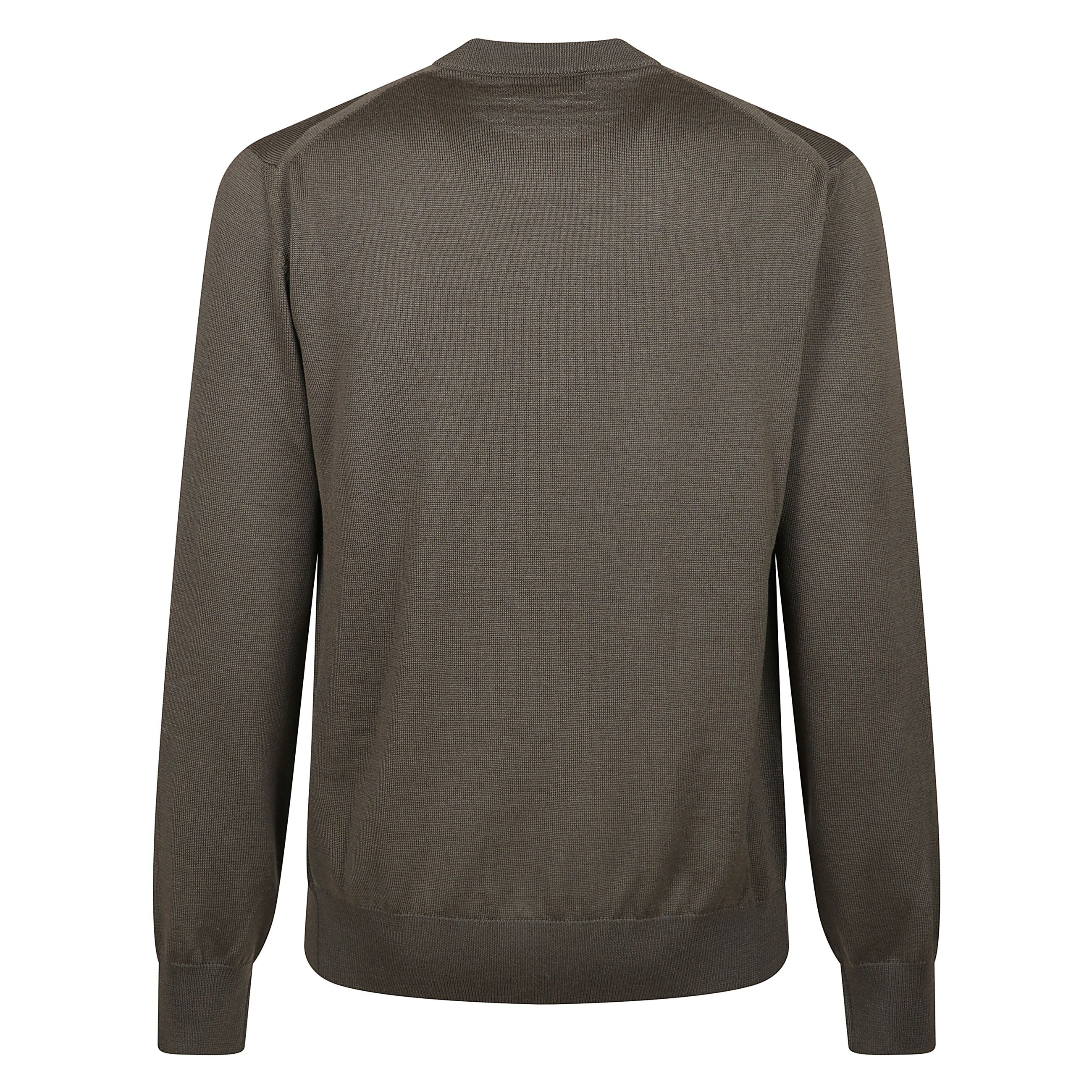 Maglia a manica lunga con scollatura e spalle a goccia e polsini a fondo