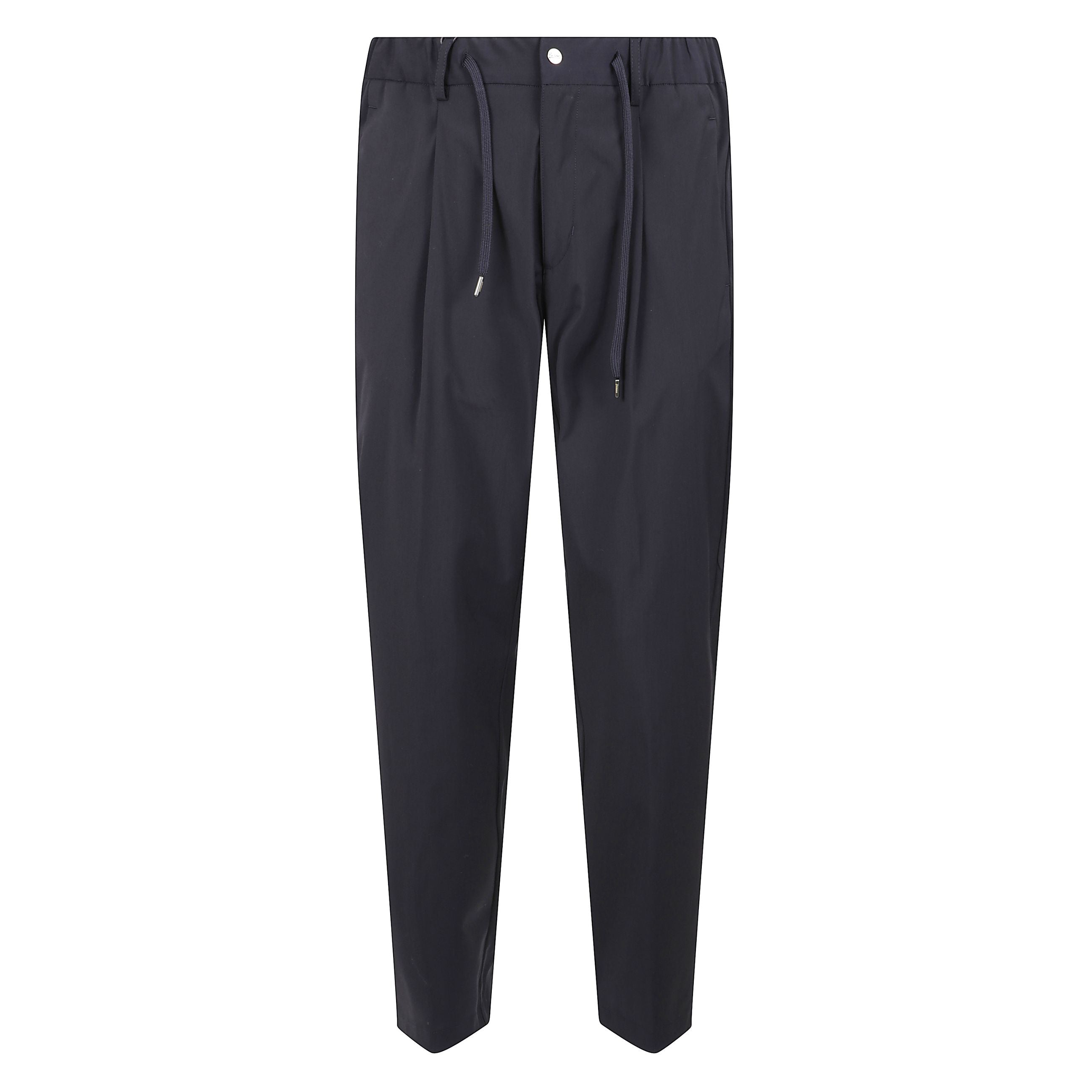 Pantaloni vestibilità slim con coulisse in vita e passanti