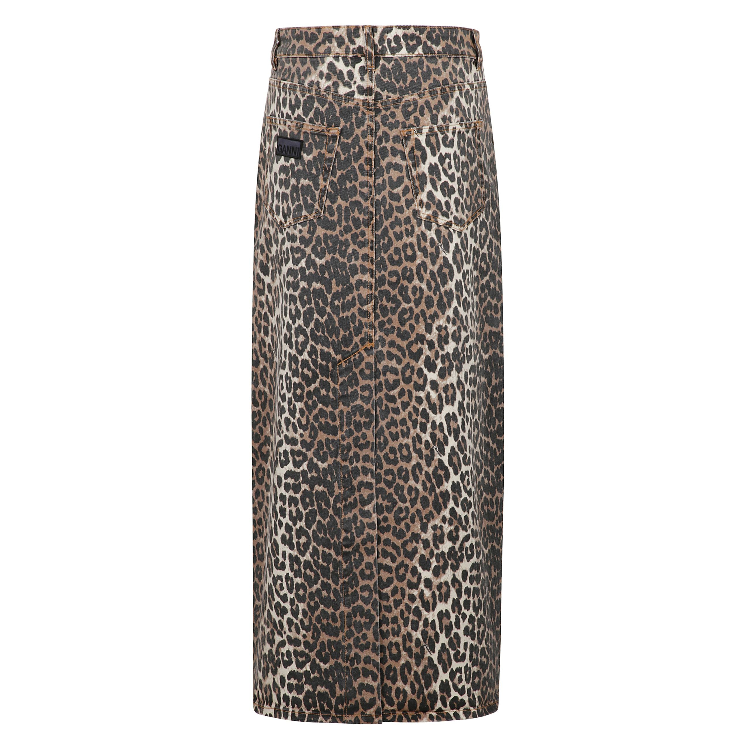 Gonna lunga dritta animalier