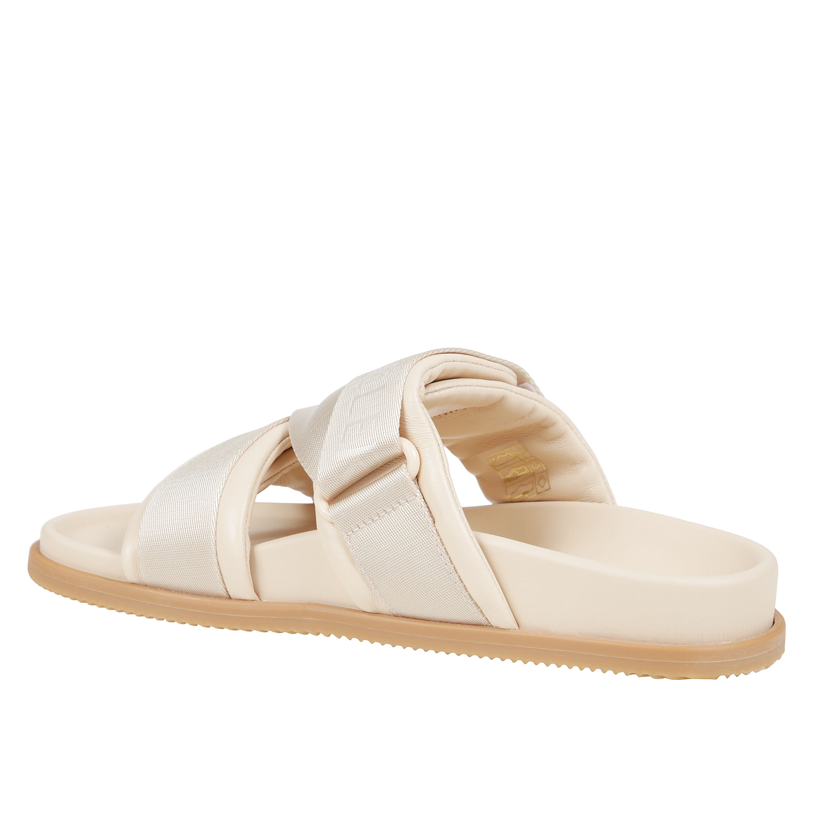 Mon summer sandals in pelle con fasce incrociate