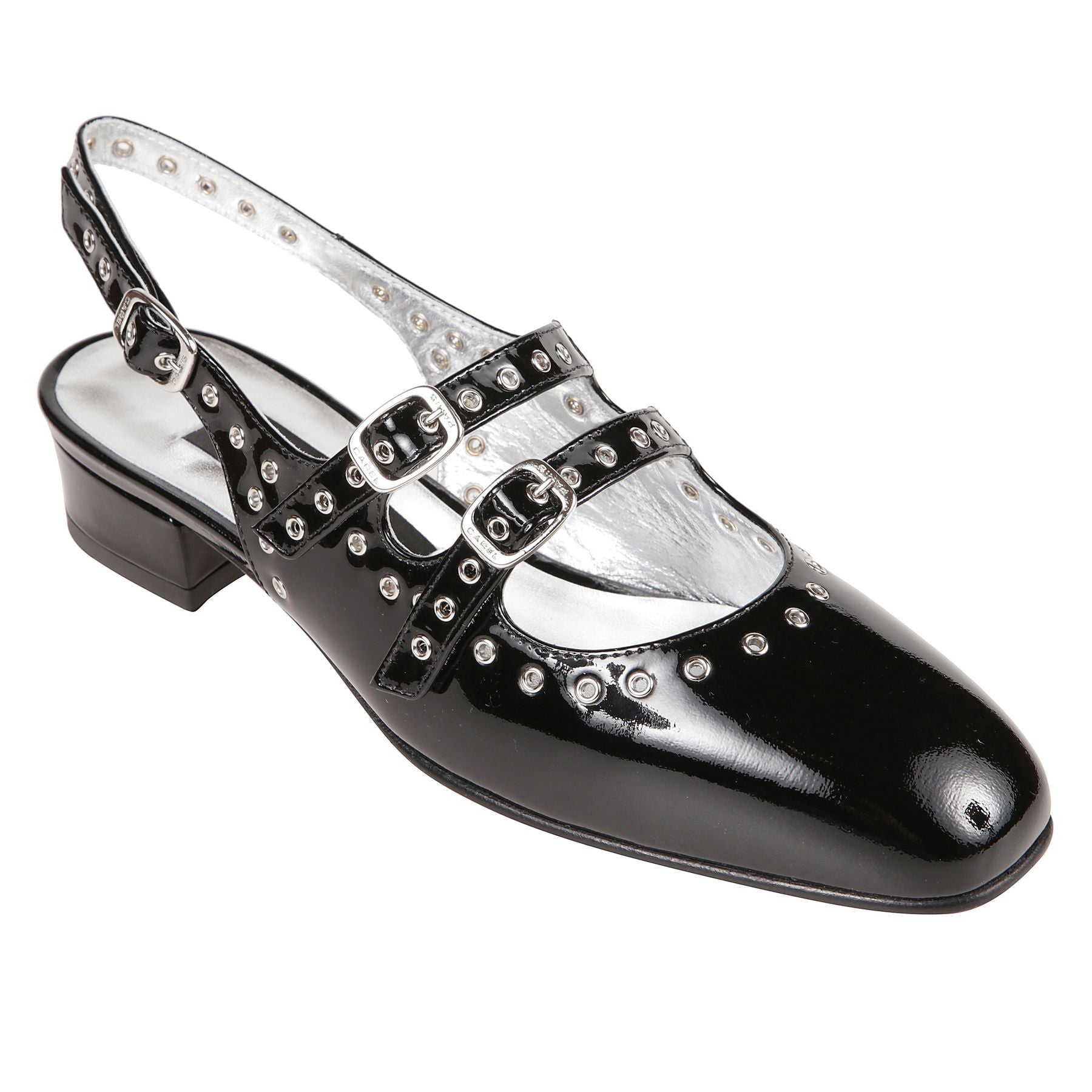 Nappa leather-black patent leather