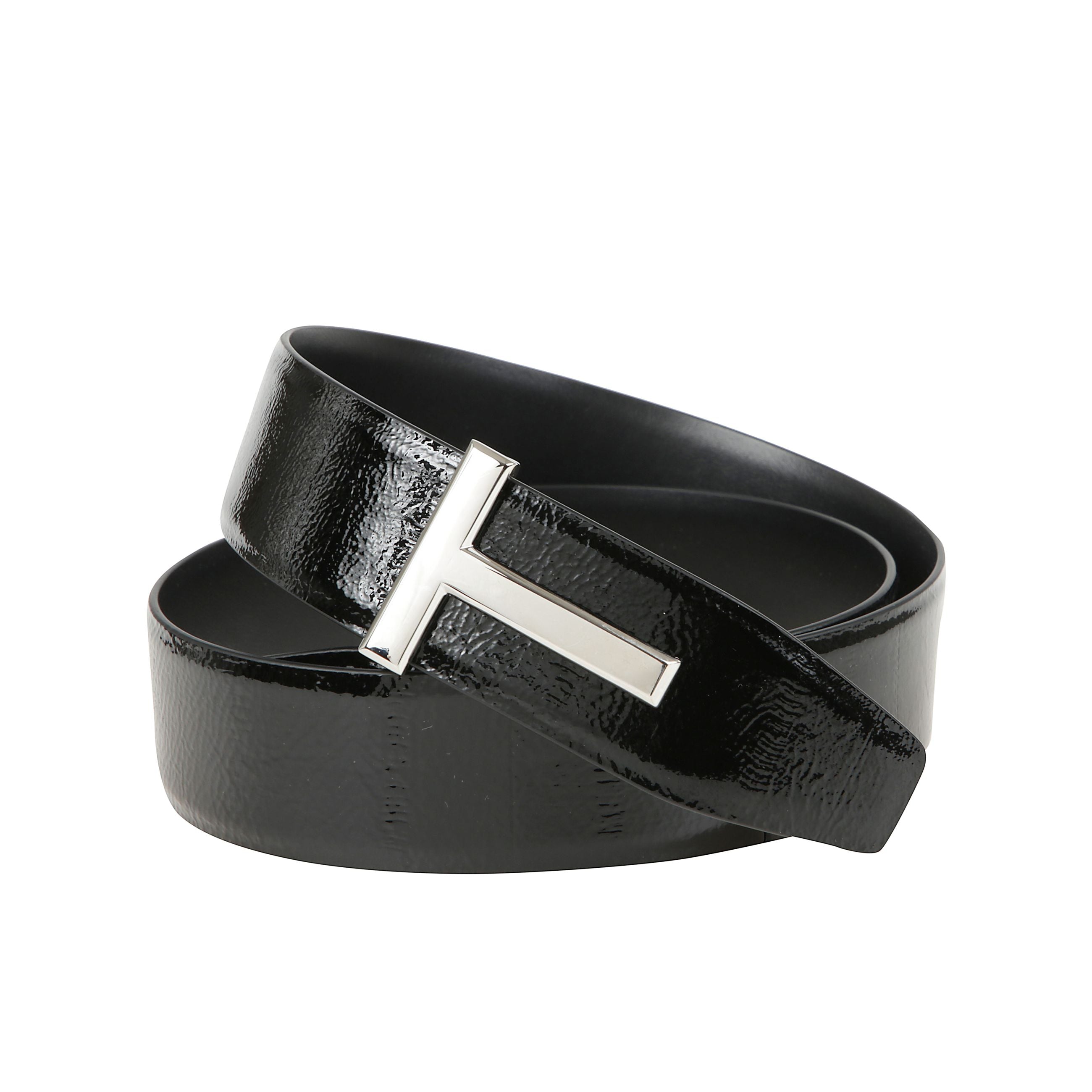 Cintura in pelle icona a t.