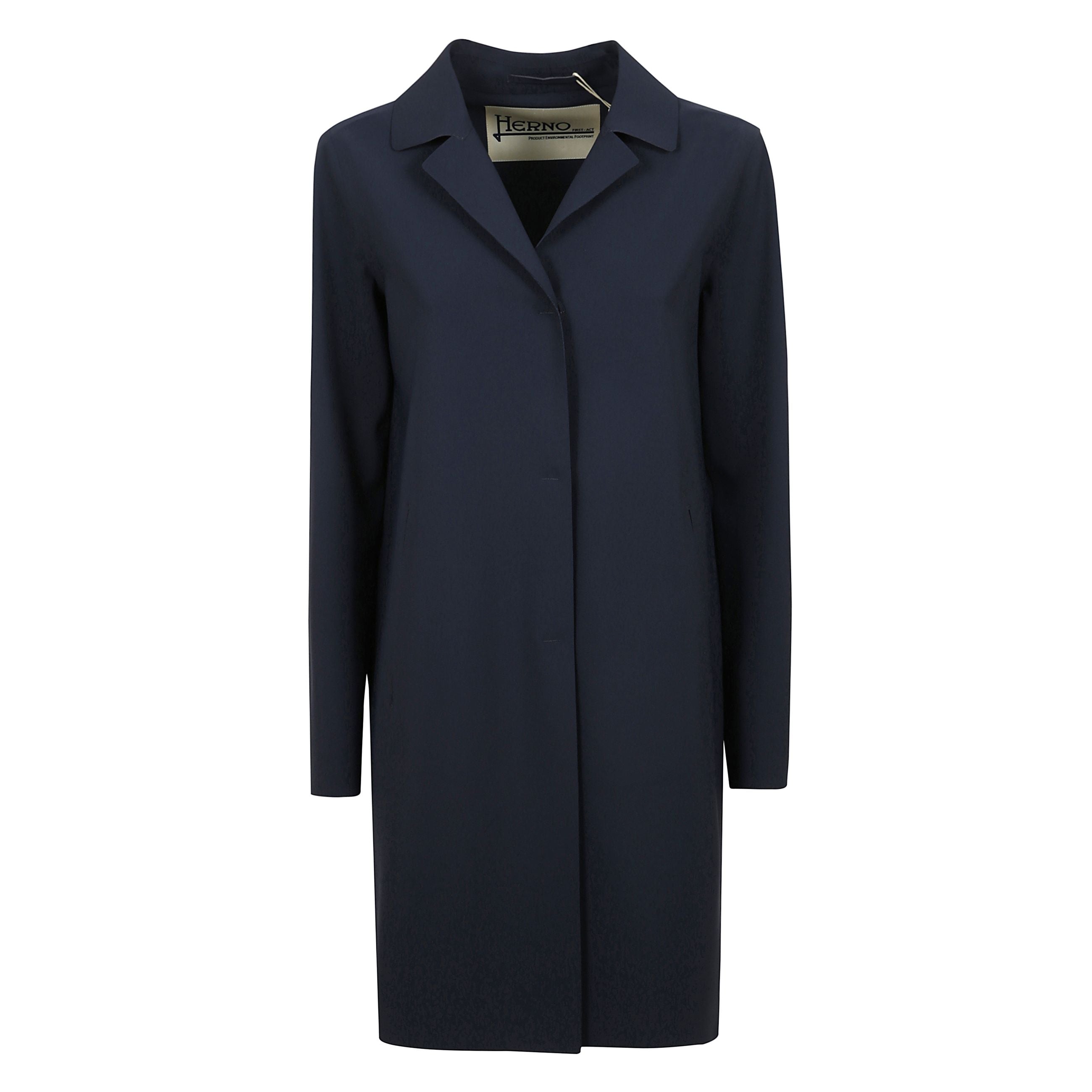 Cappotto monopetto in jersey tecnico