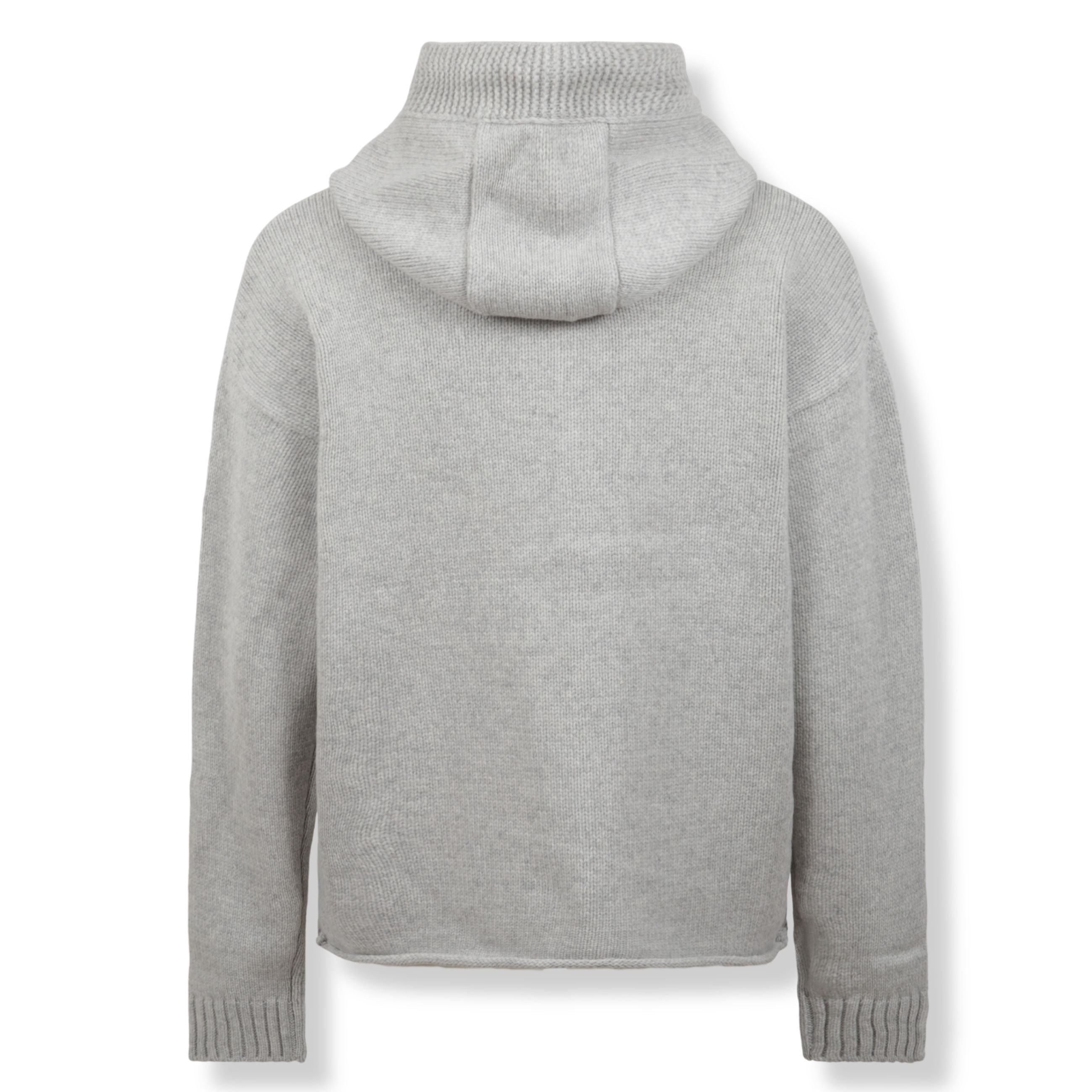Felpa con cappuccio jw anderson. chiusura zip frontale, dettaglio ricamato a forma di ancora e logo del brand. lacci del cappuccio spessi a corda.